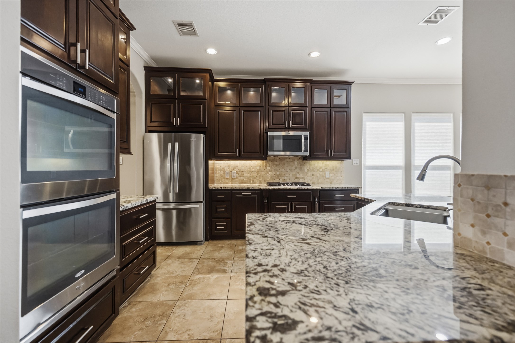 Look into the kitchen