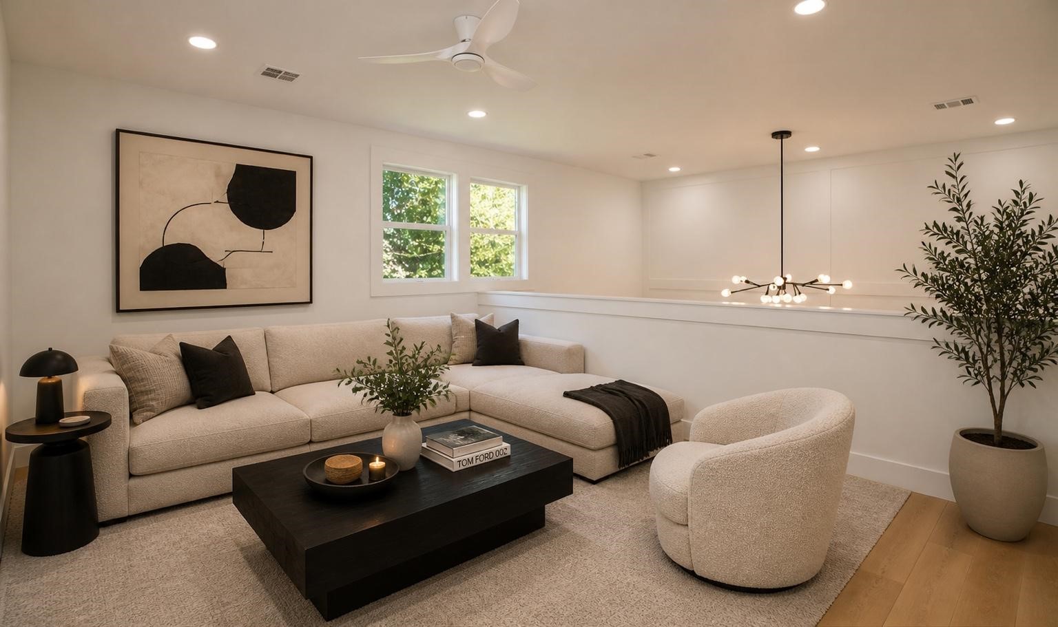 Game room-Virtually staged