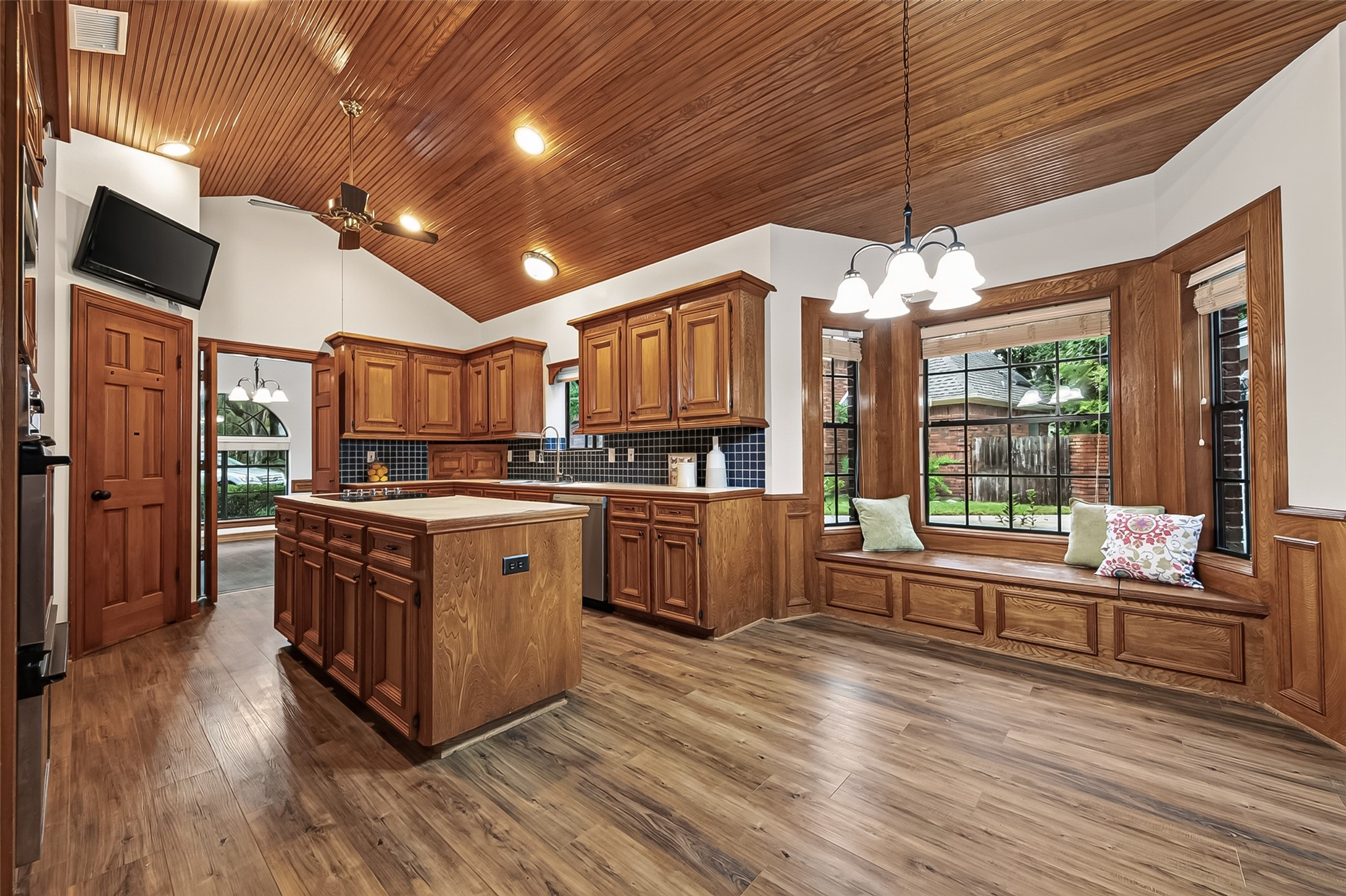 The Breakfast Room has a cozy bench seat window as an added plus!