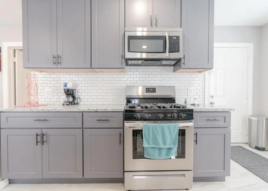 Kitchen with lot of storage space