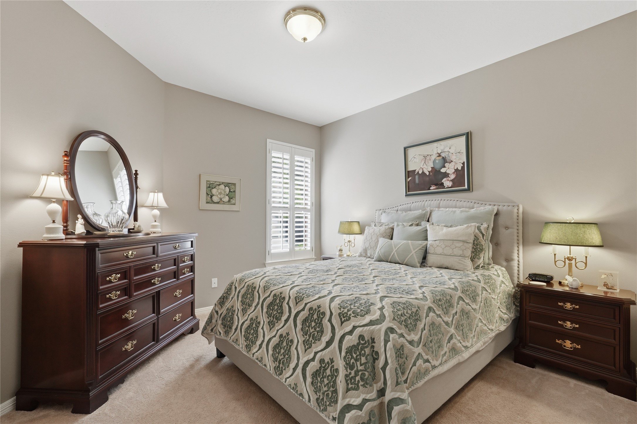 One of the three bedrooms.