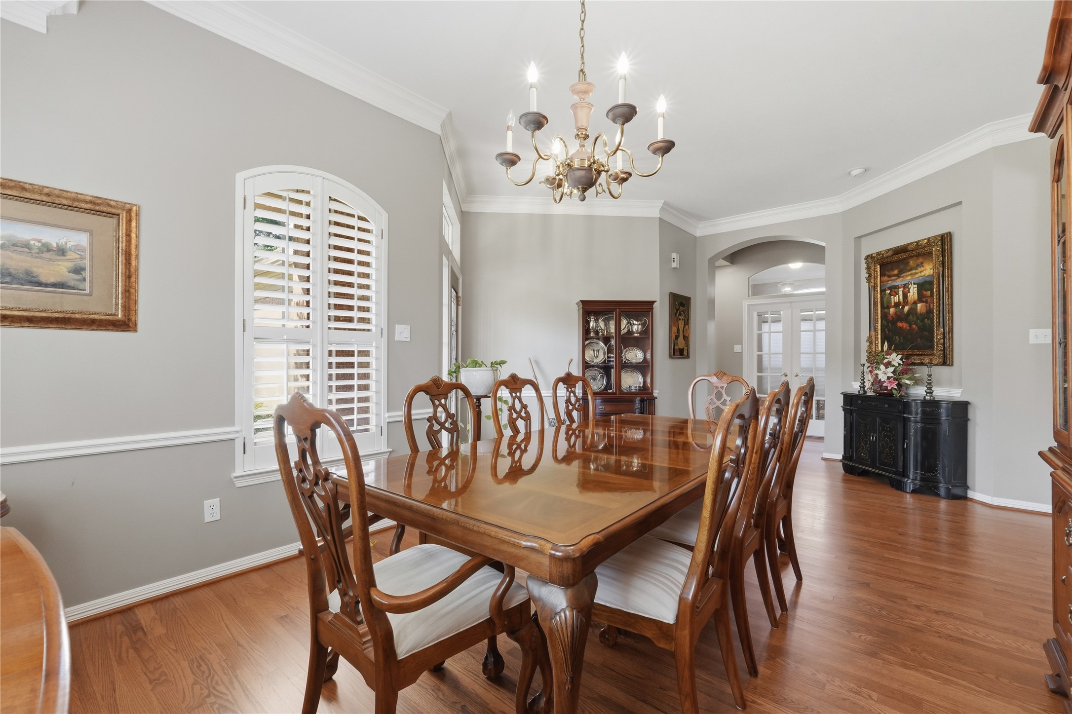 Formal dining room.