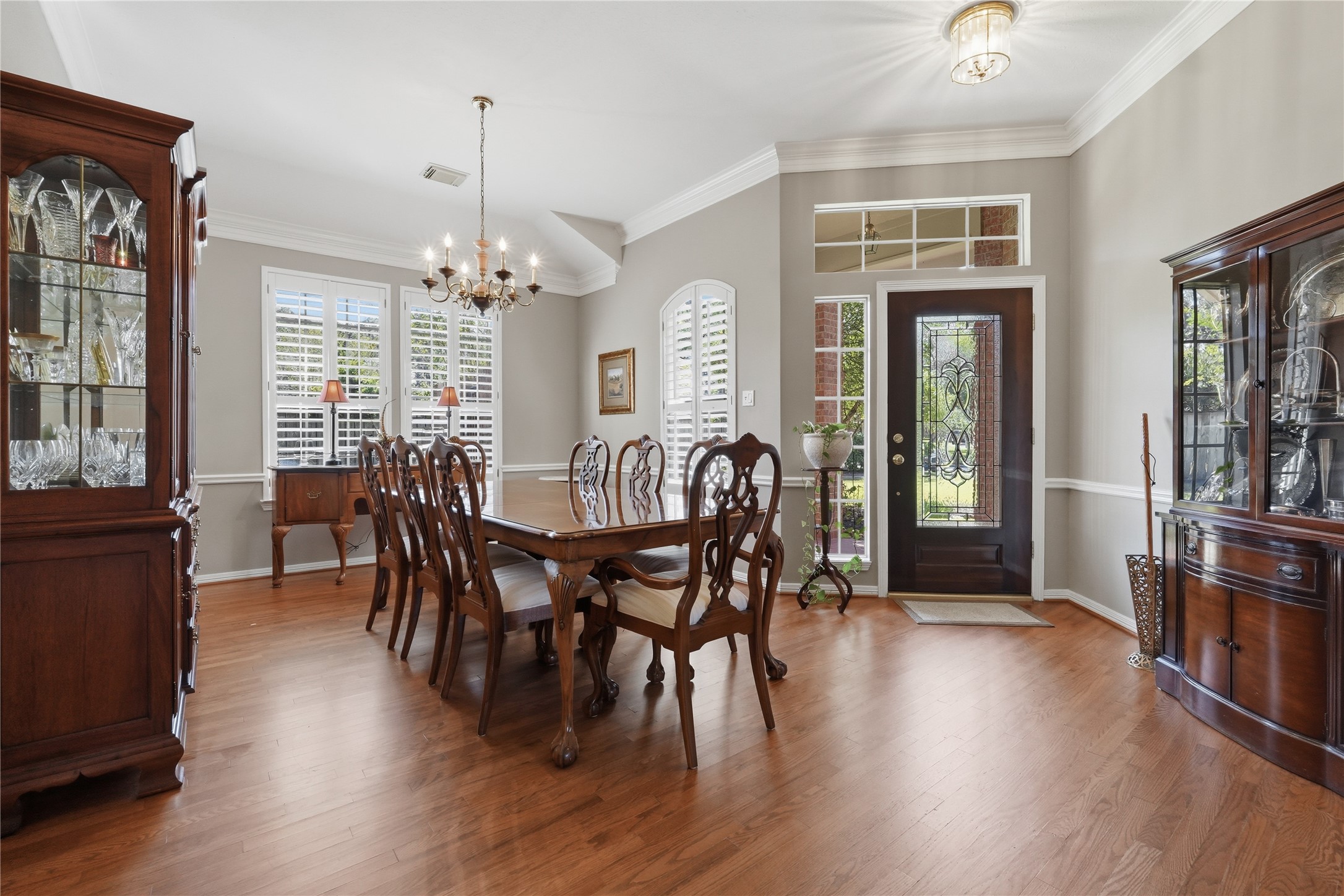 Formal dining room.