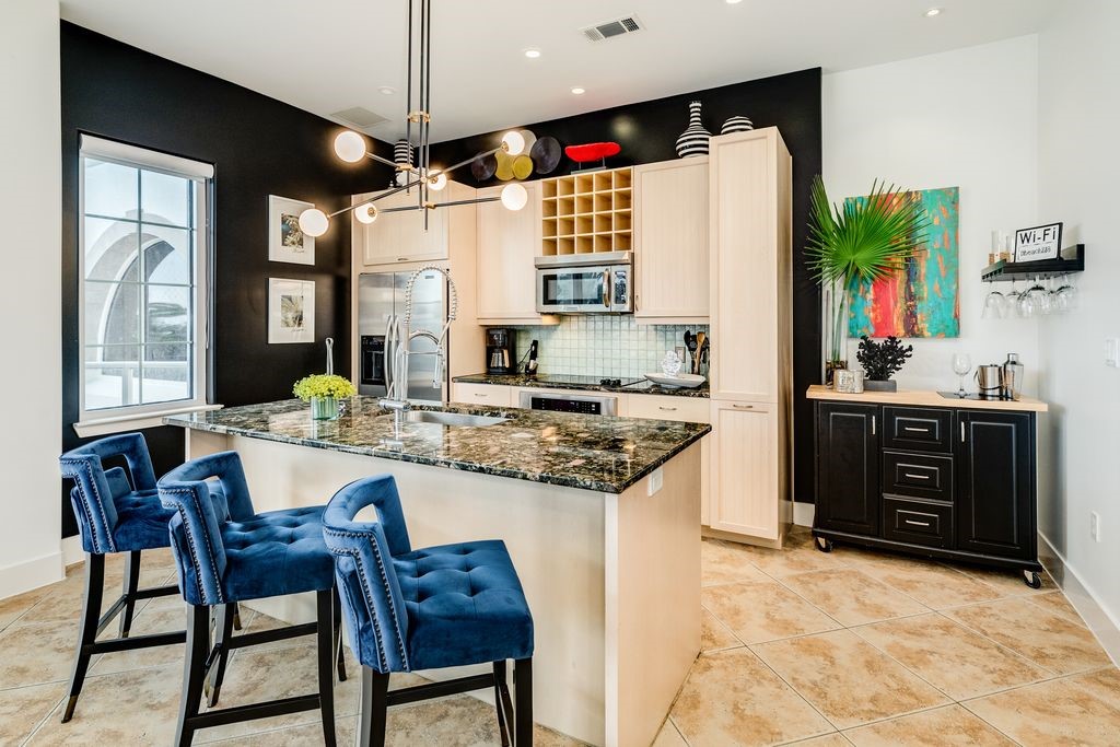 Kitchen with high end appliances