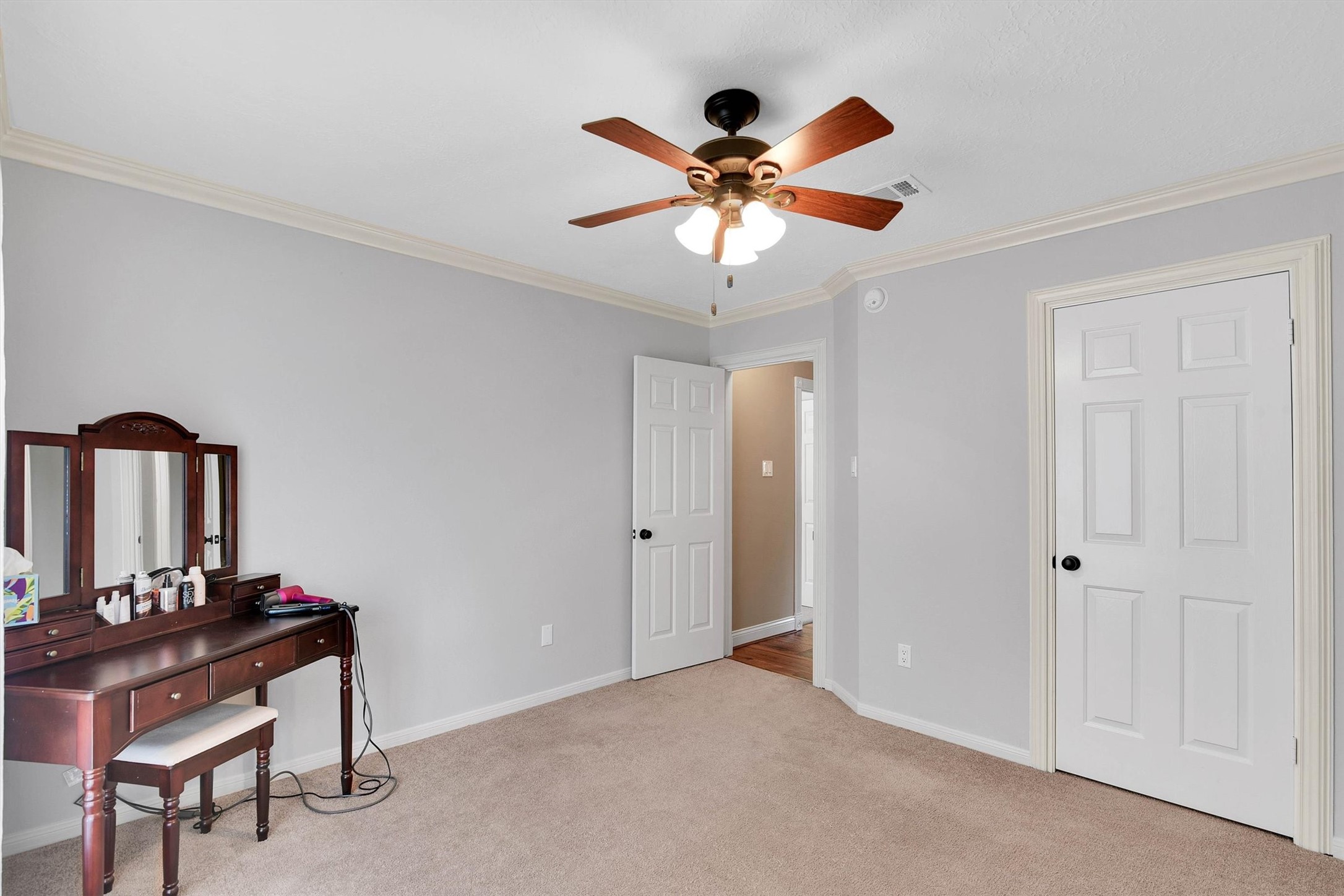 Bedroom #4 with desk.