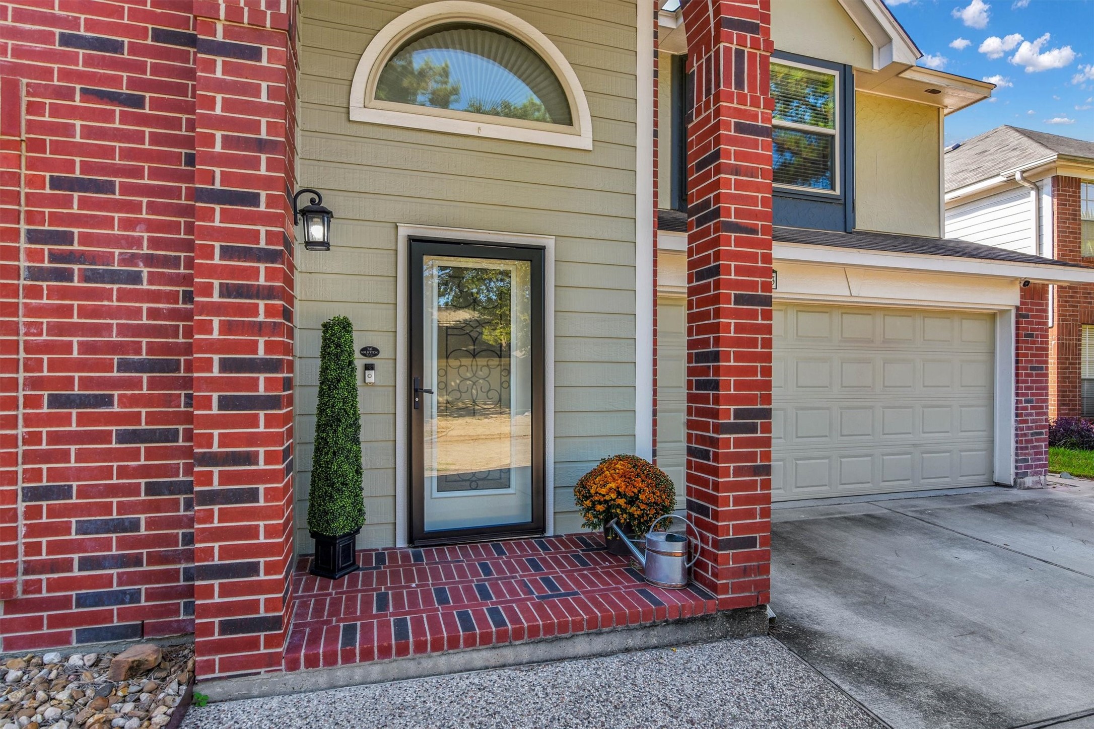 Inviting entryway.