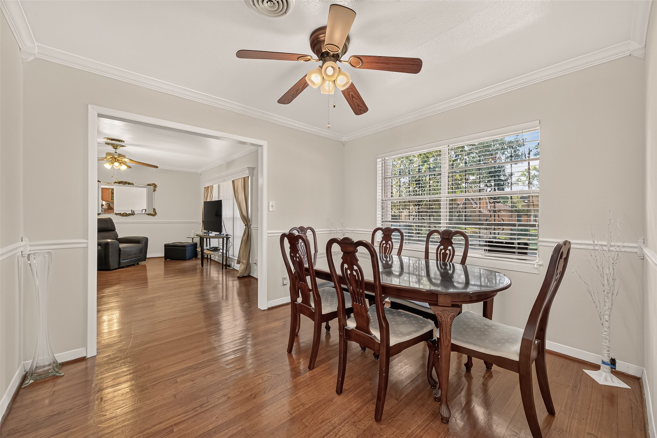 Spacious Dining Room, with natural light.