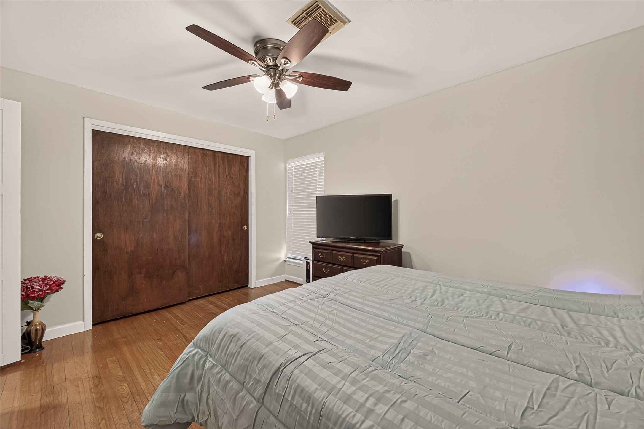 Primary Bedroom, with large closet.