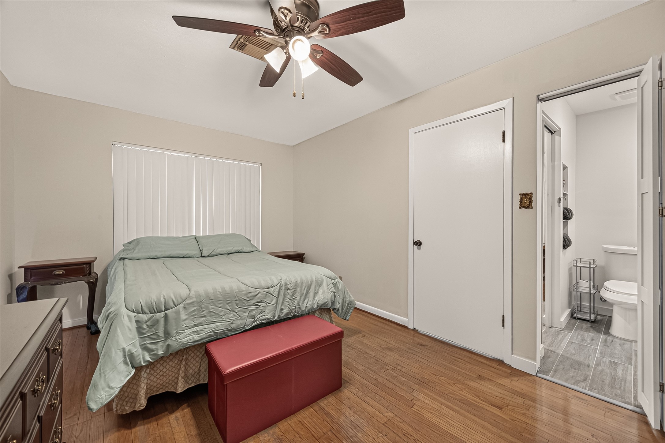 Primary bedroom. with easy access to recently updated full bath.