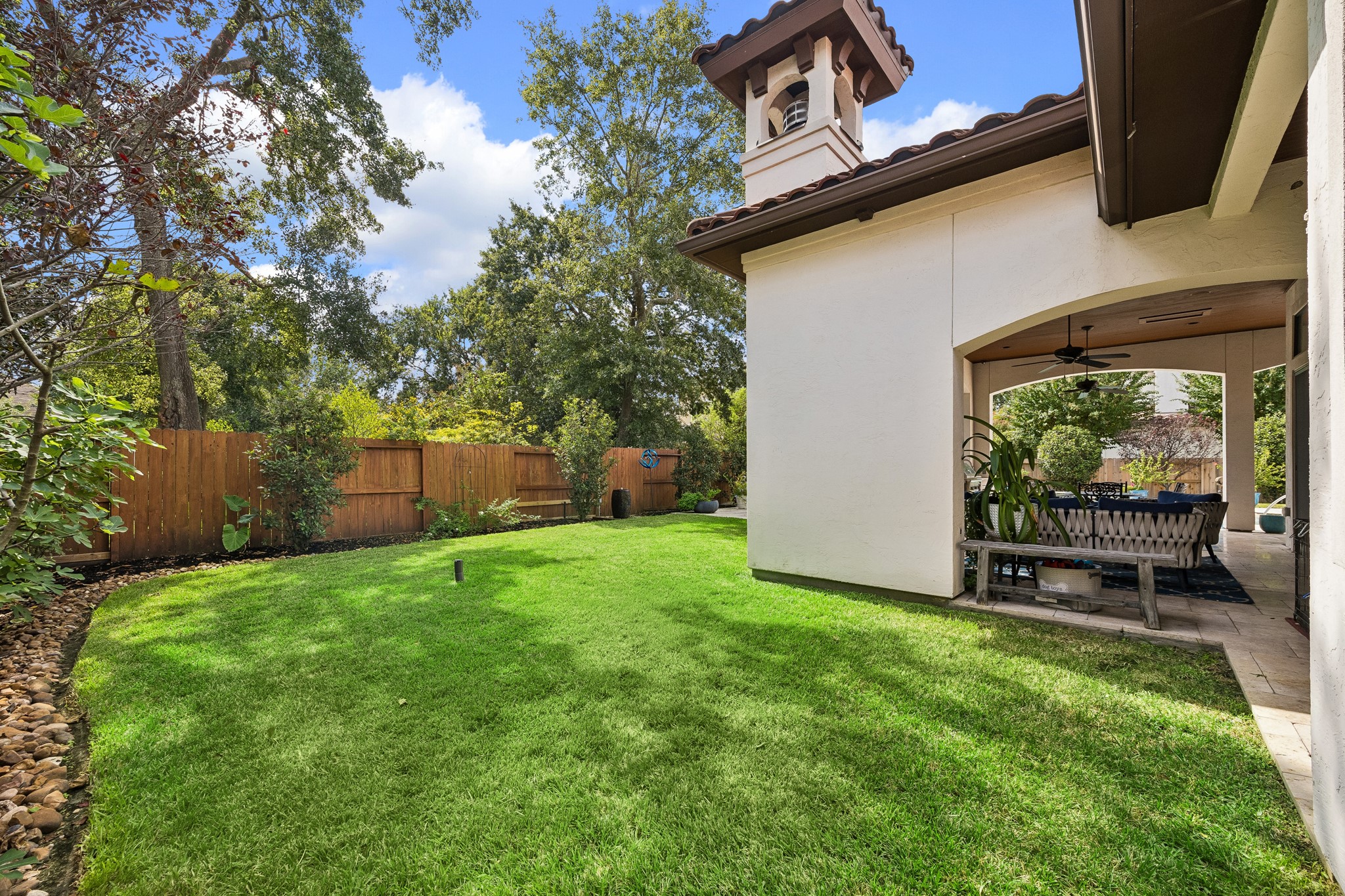 Extra green space adjacent to the patio. Perfect for pets or play.