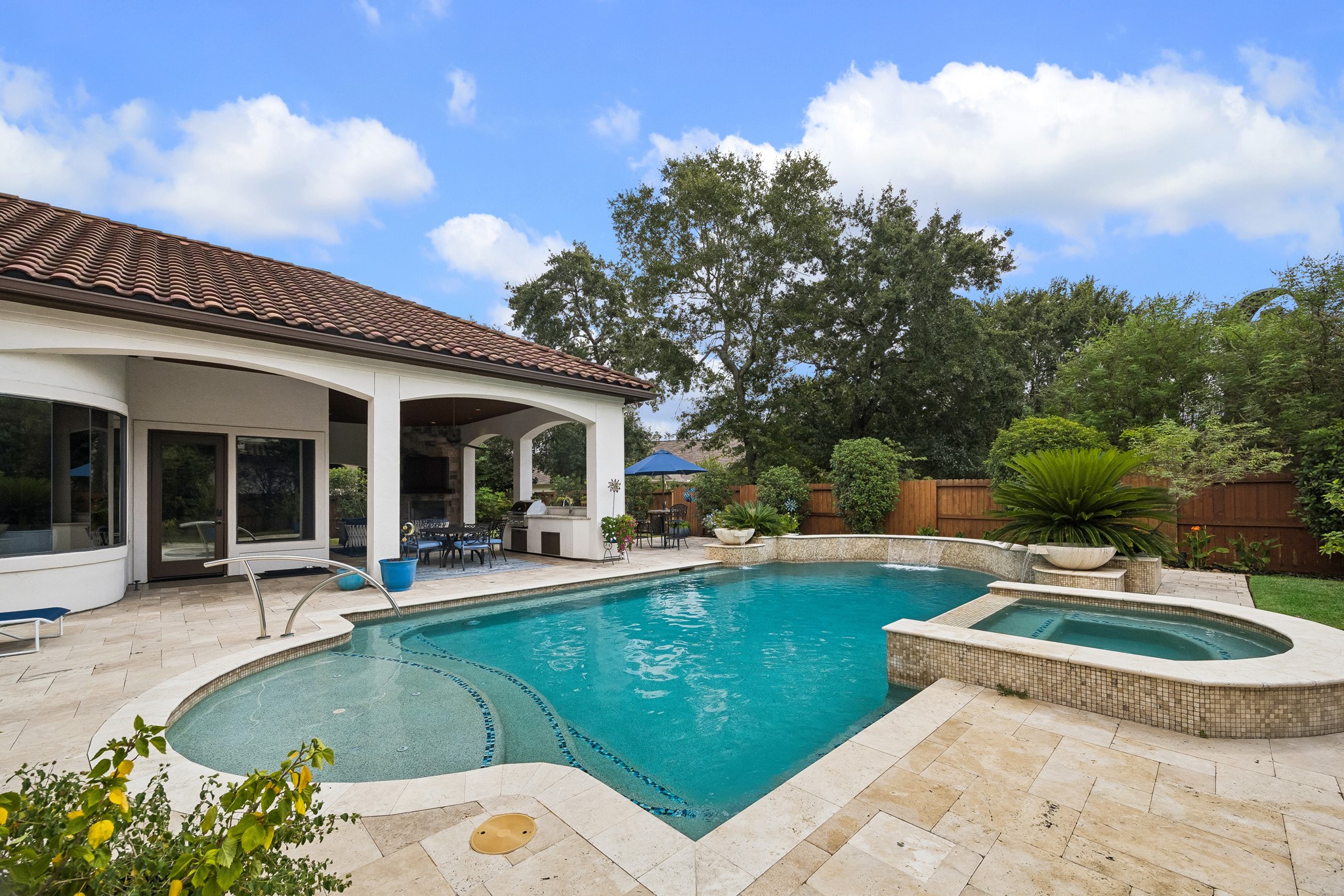 The spacious backyard offers a great space for entertaining or everyday living.