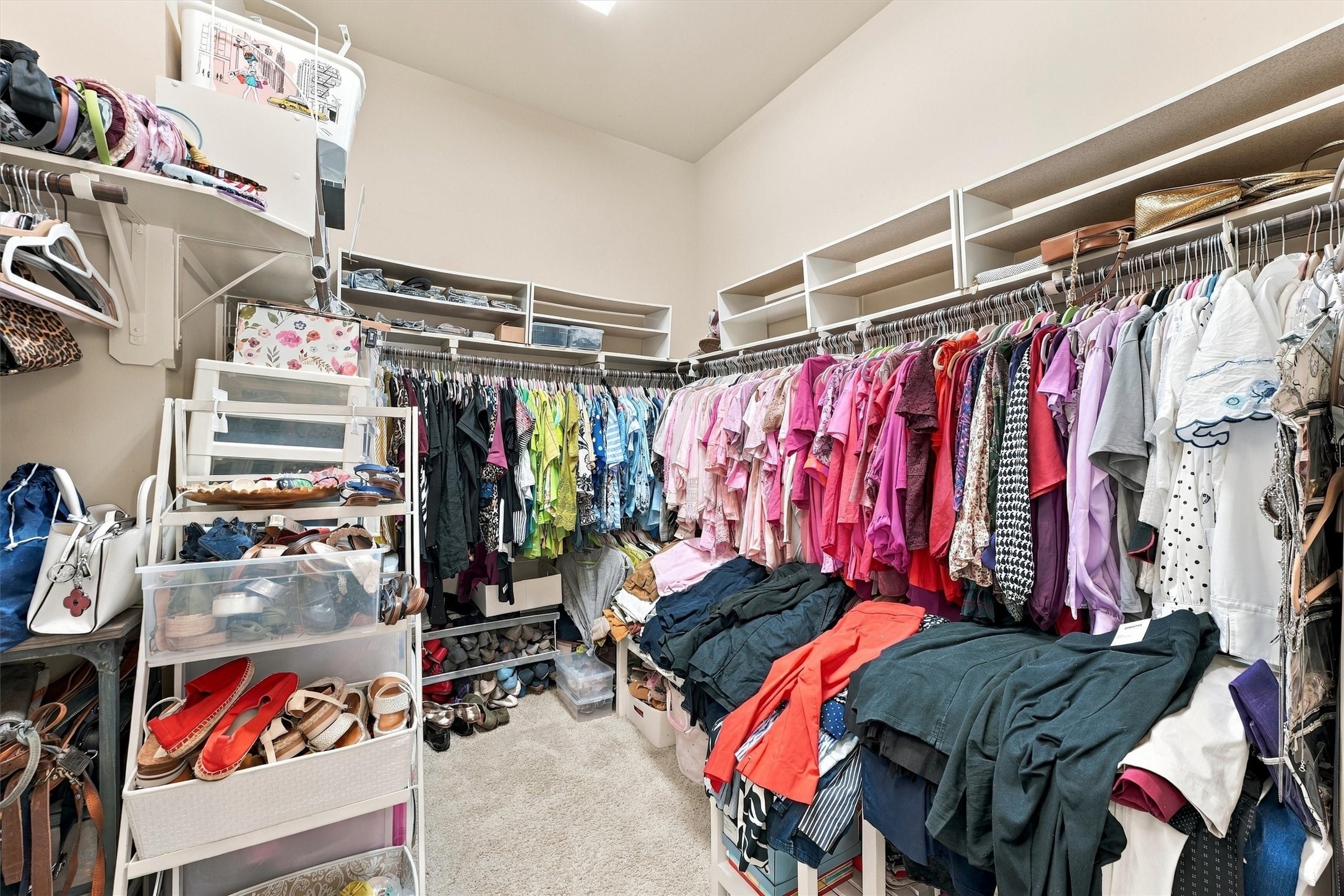 Plenty of room in this spacious walk in closet!