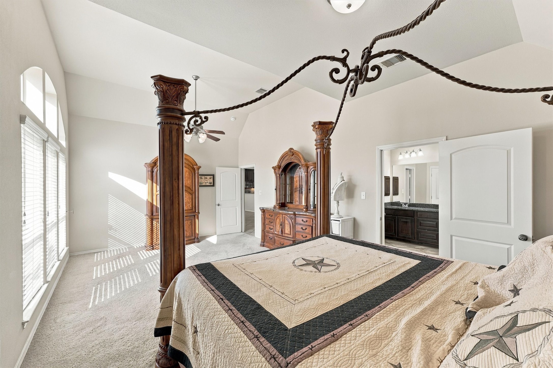 Another view of the primary bedroom.