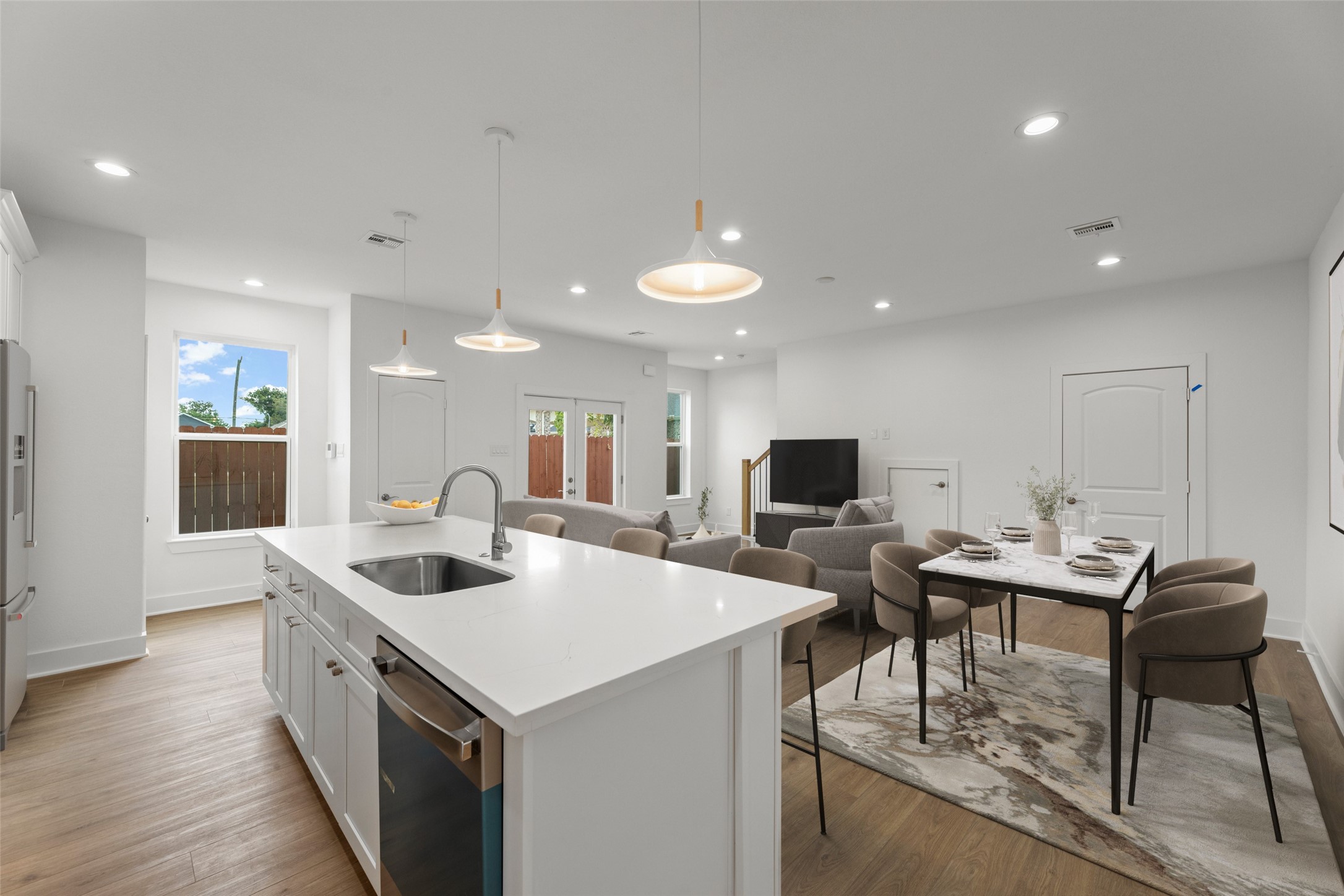 Unit A Living & Kitchen