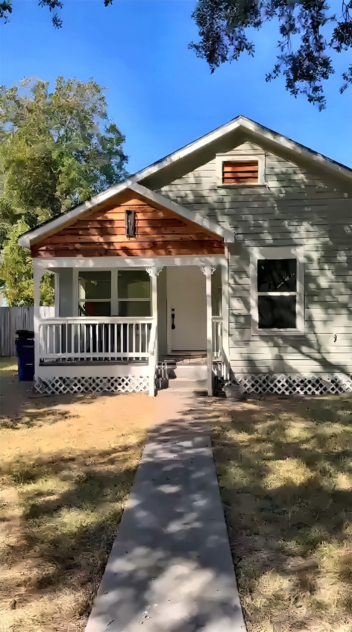 Front exterior with covered front porch