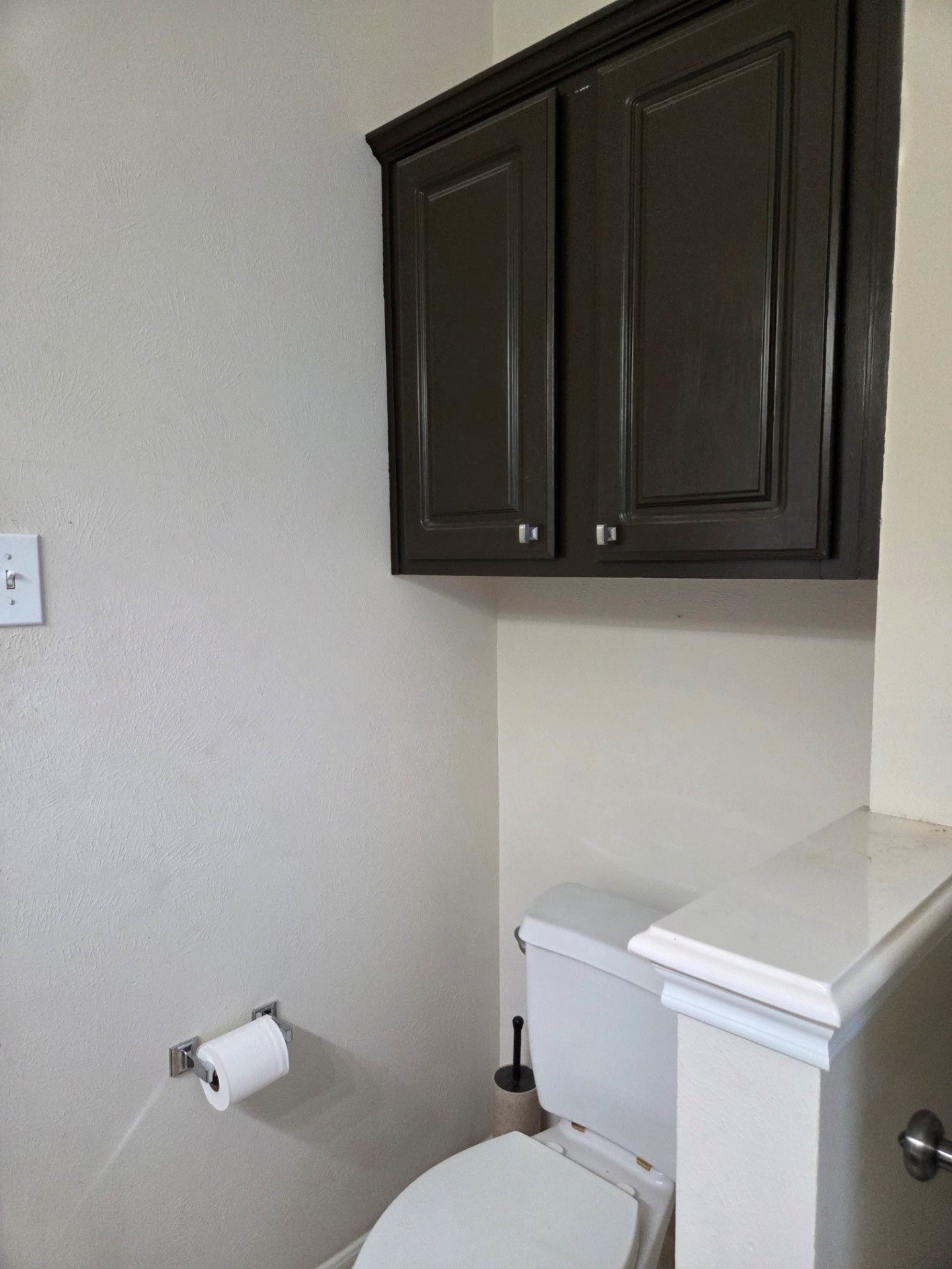 Cabinet over Primary bath toilet