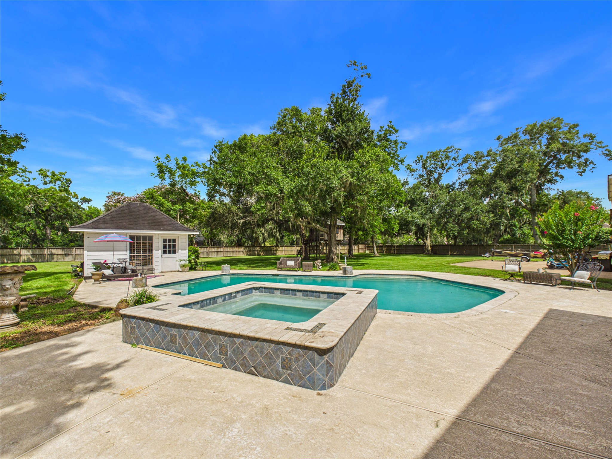 Pool and spa