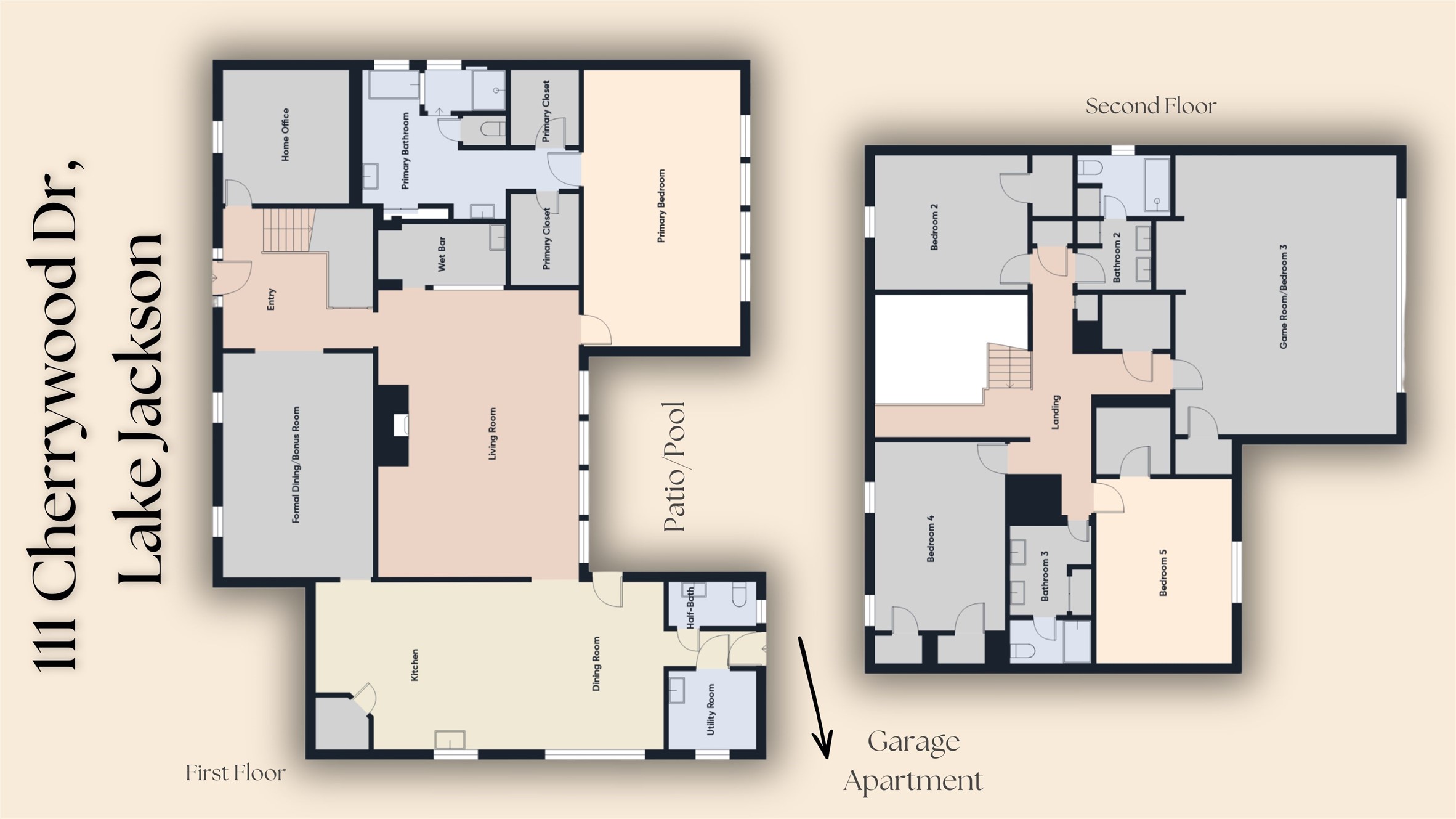 Floor plan of main house