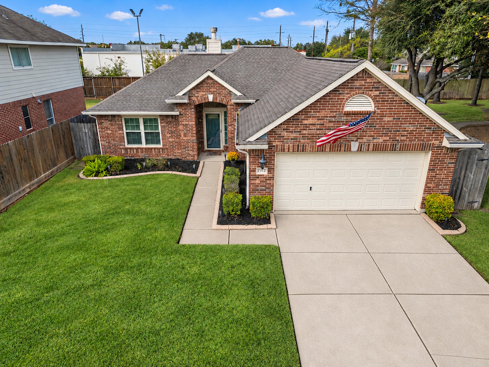 Front of the home. Conveniently next to a park and neighborhood pool.