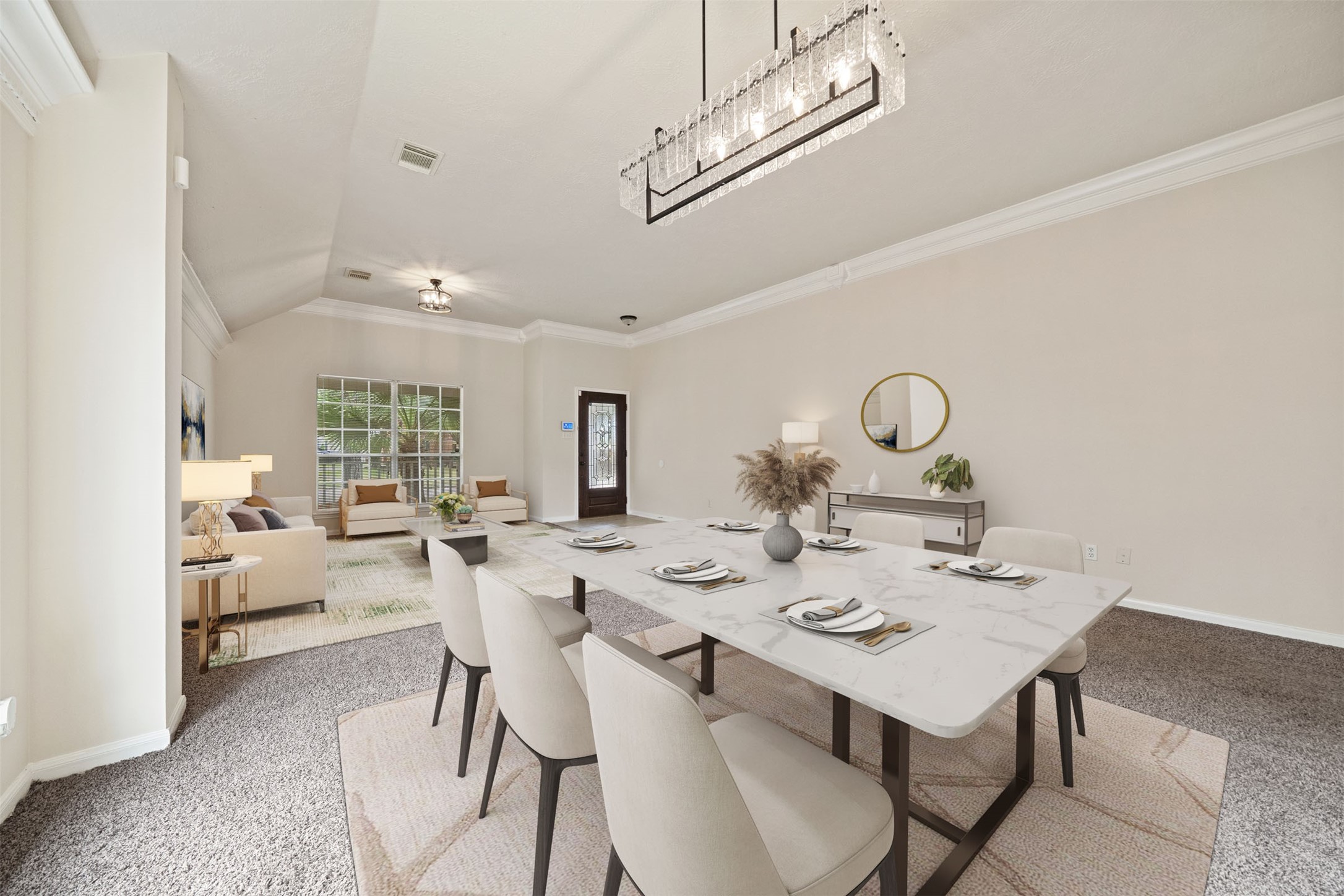 Perfect for both intimate dinners and lively gatherings. *virtually staged Perfect for both intimate dinners and lively gatherings. *virtually staged