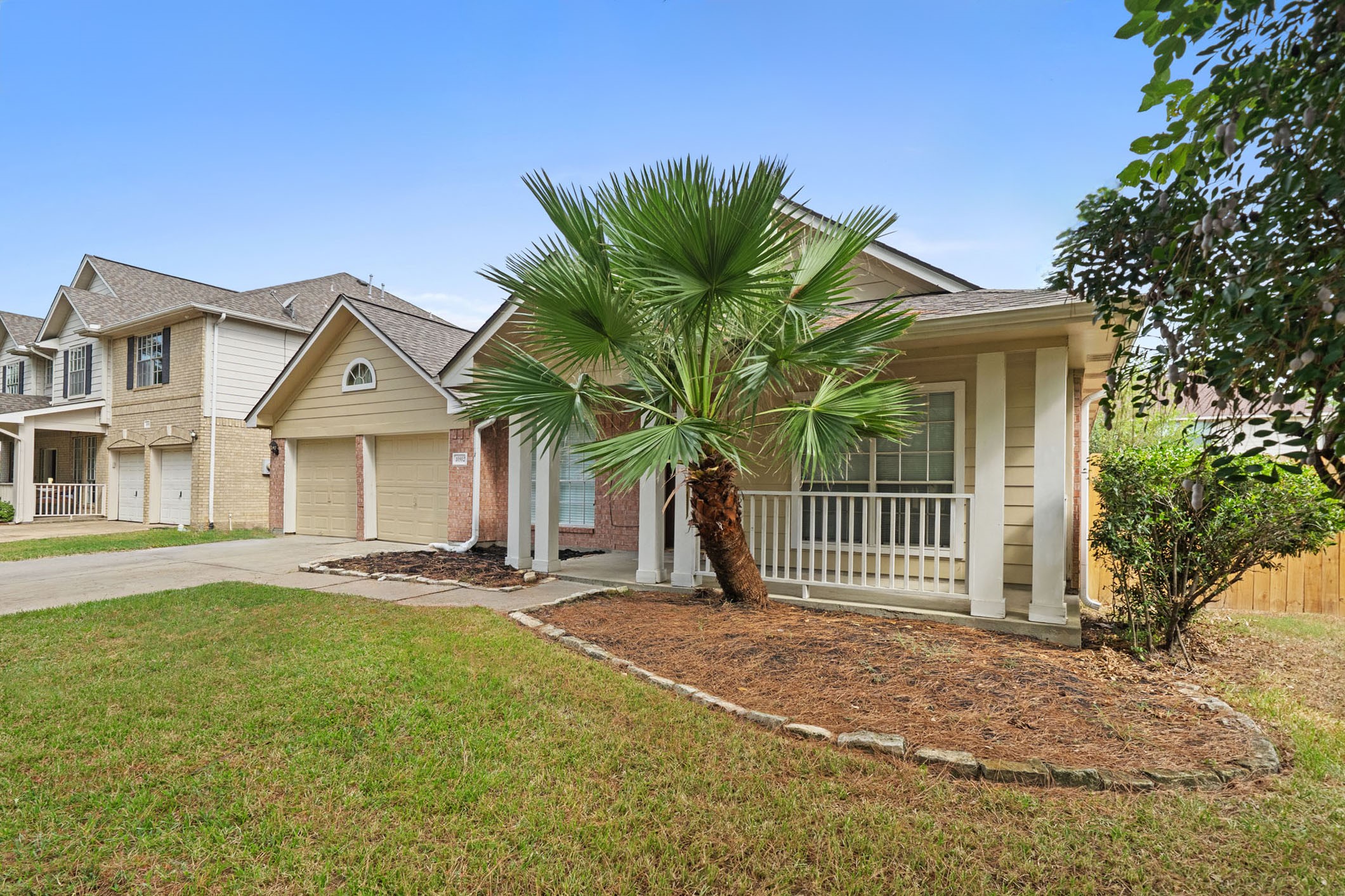 Ample flower bed space allows for customization with your landscaping preferences