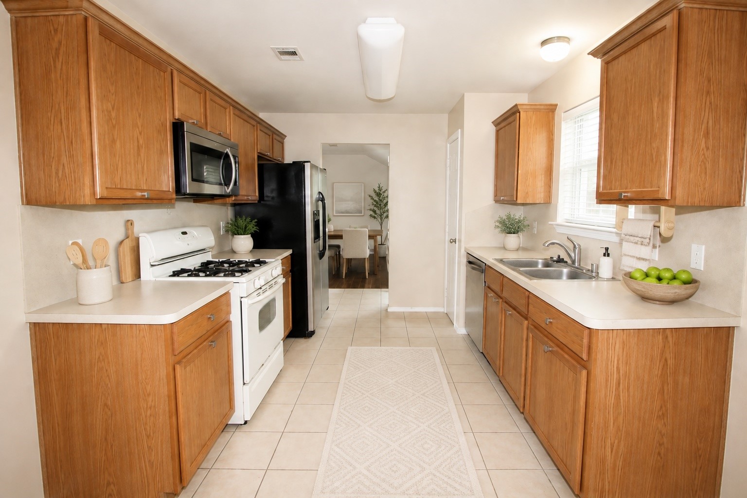 *Virtually Staged* Kitchen offers ample storage and counterspace!