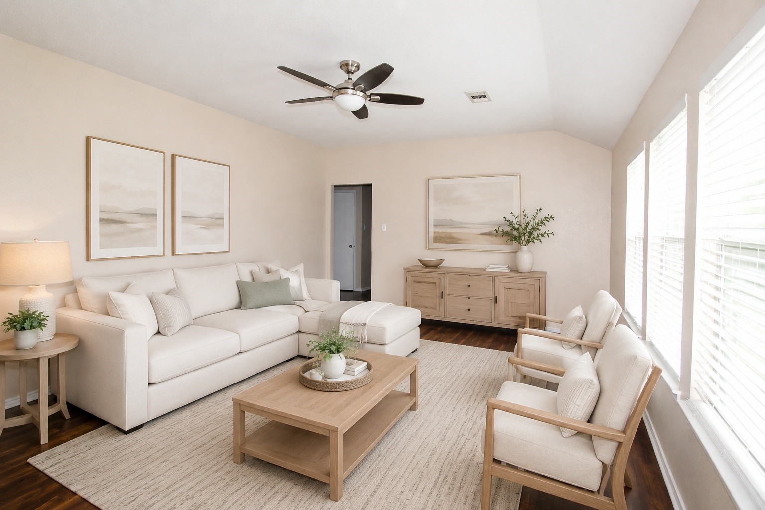 *Virtually Staged* Living Room space