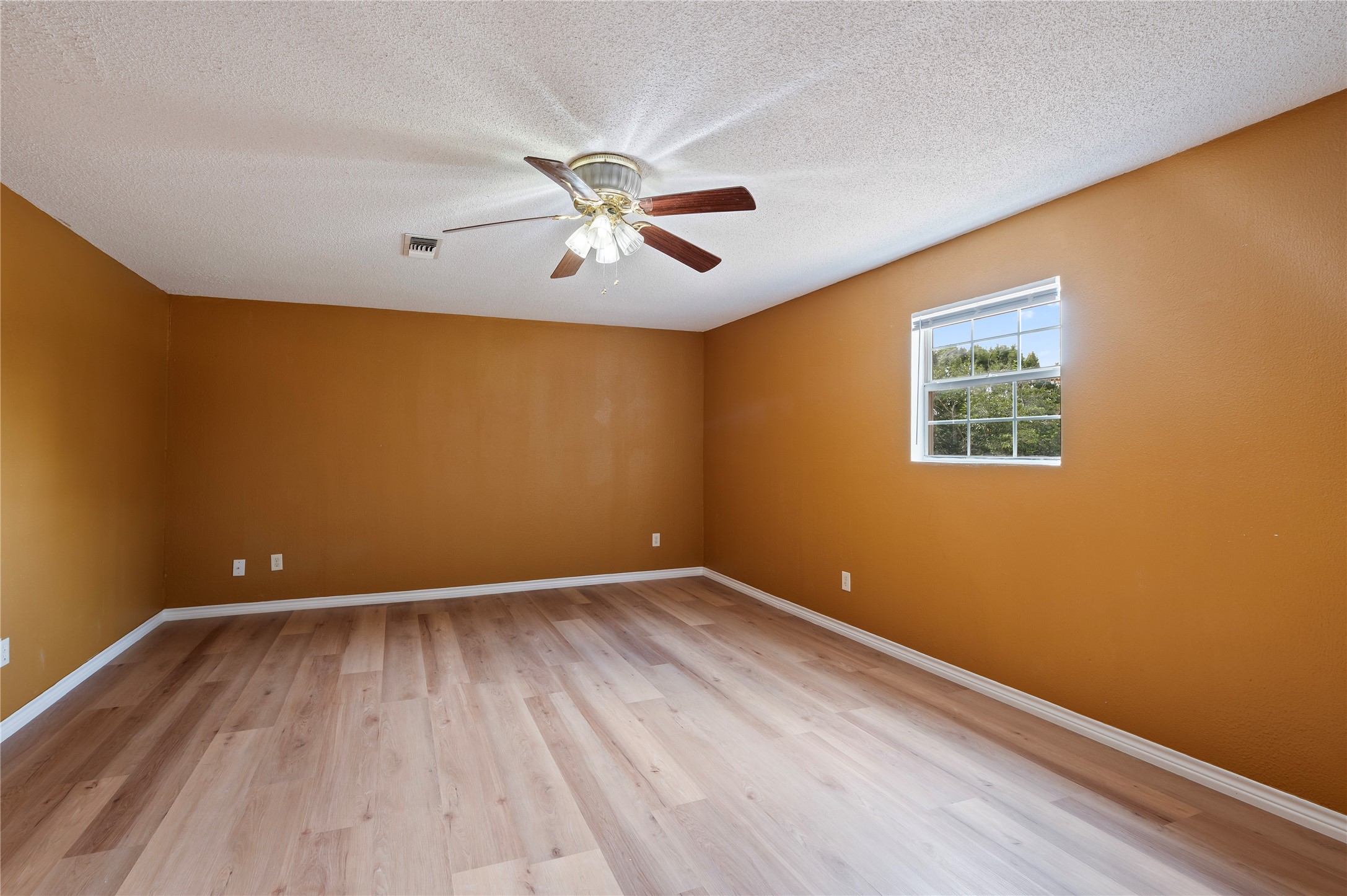 Spacious primary bedroom