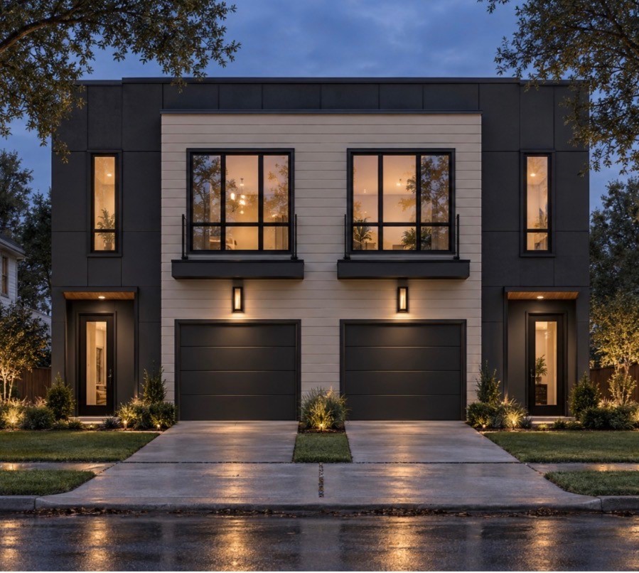 Rendering of duplex plans
