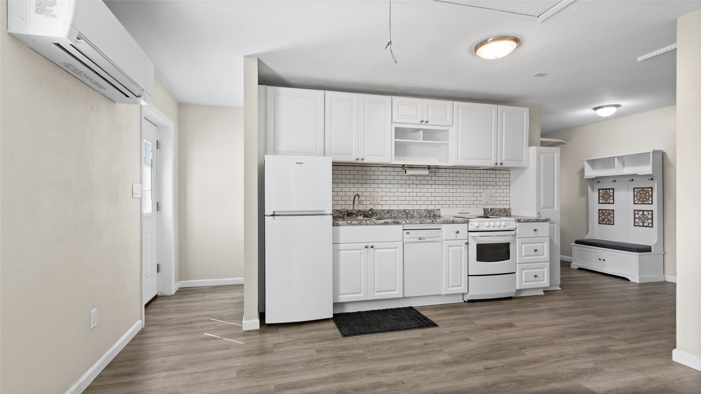 Full kitchen in converted garage apartment