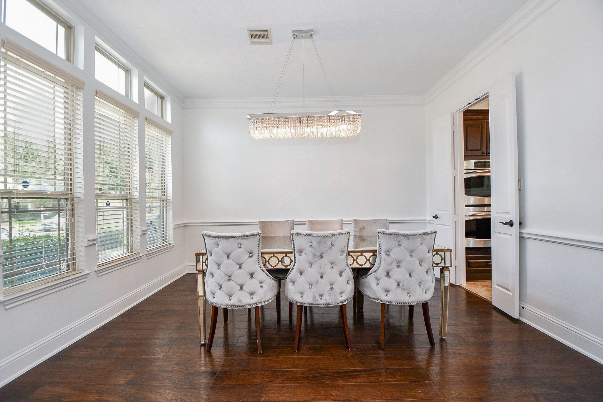 Formal Dining room with access to kitchen.