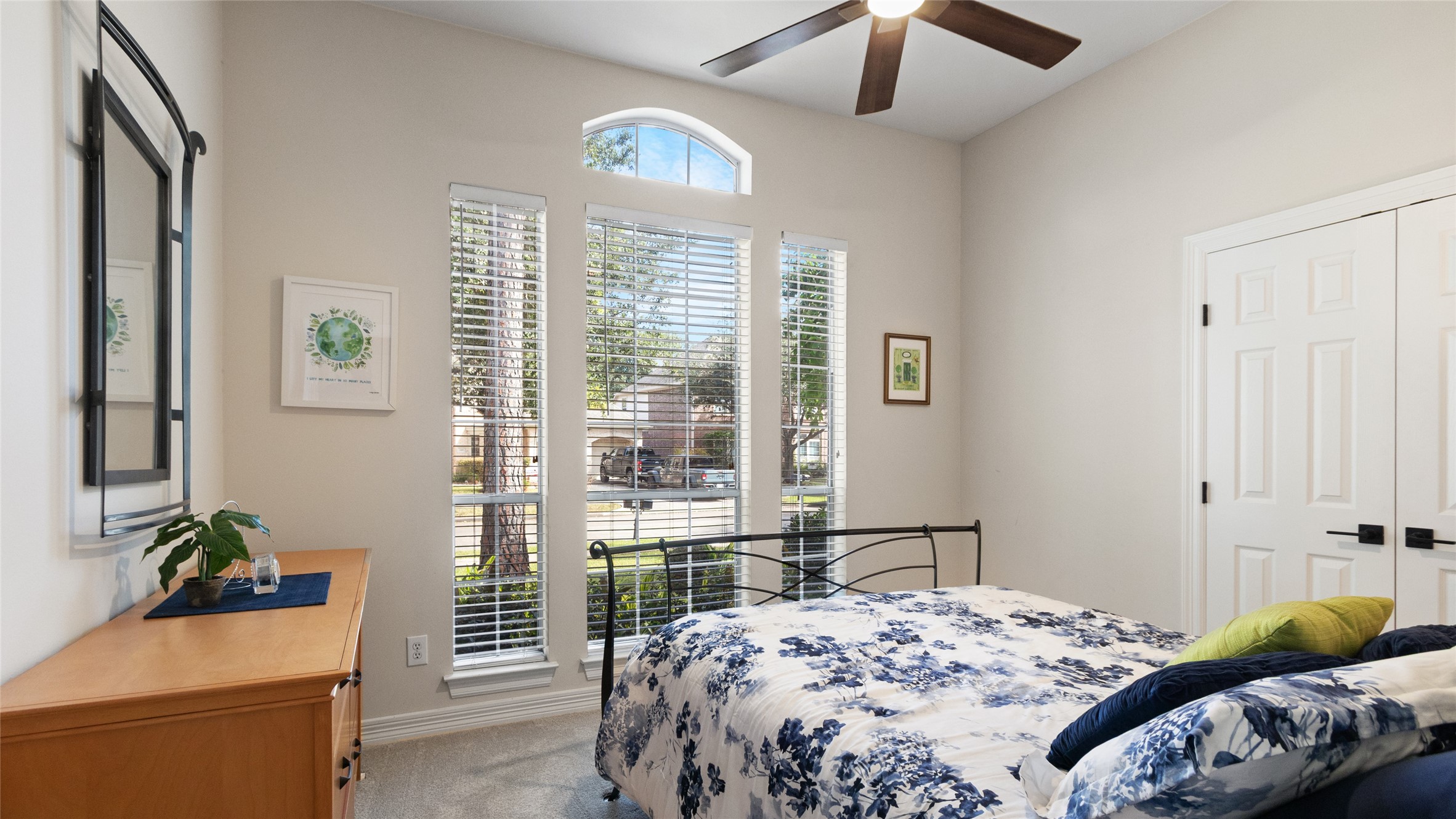 Bedroom # 2, at the front of the house.