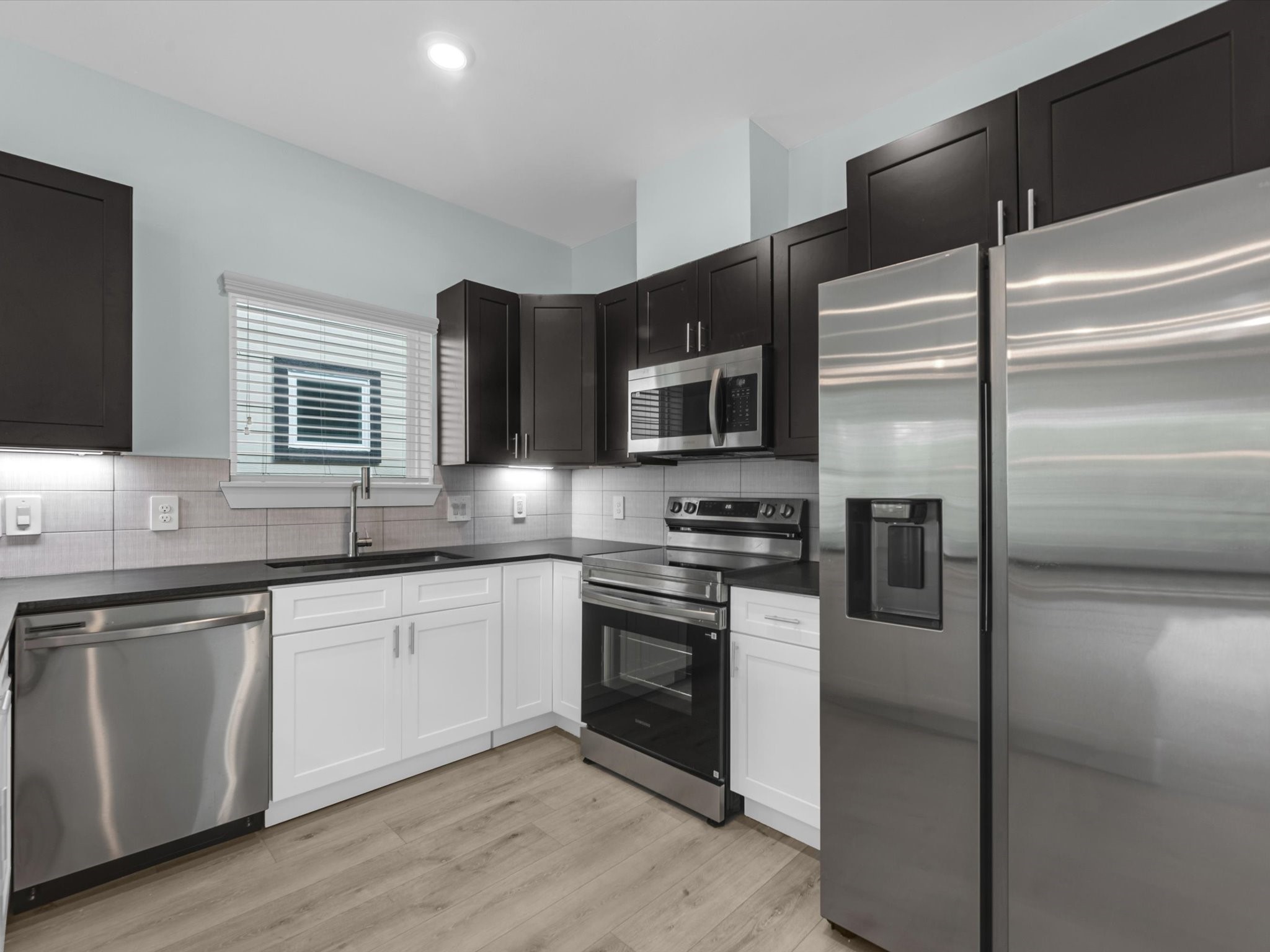 Kitchen with new appliances. Kitchen with new appliances.