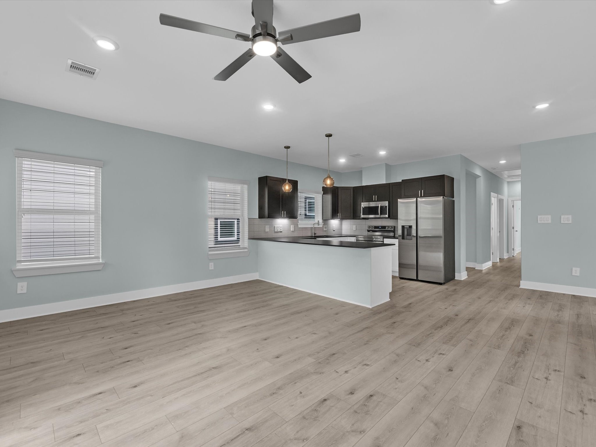 Open Living and Dining areas Open Living and Dining areas
