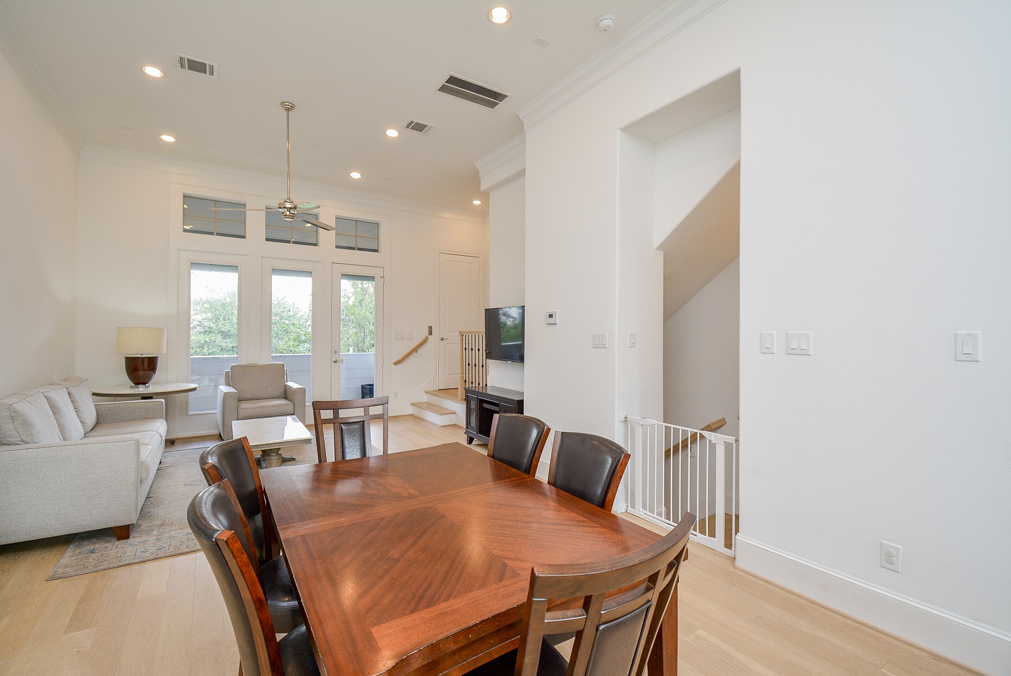 Dining area with plenty of space for your formal dining table.