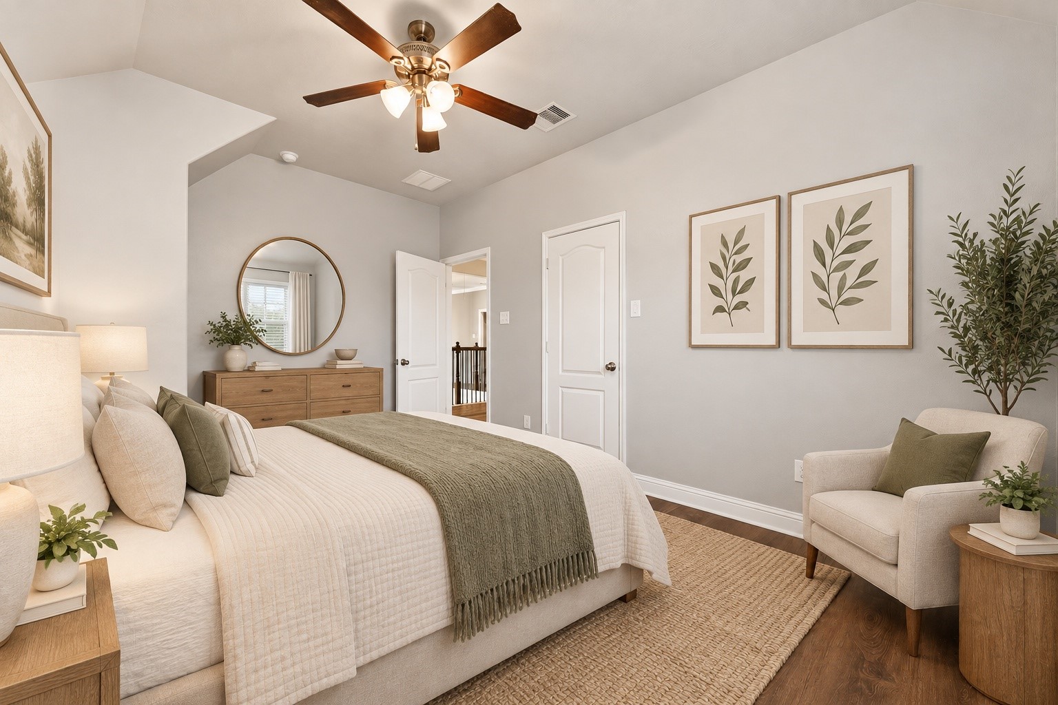 6th bedroom - virtual staging