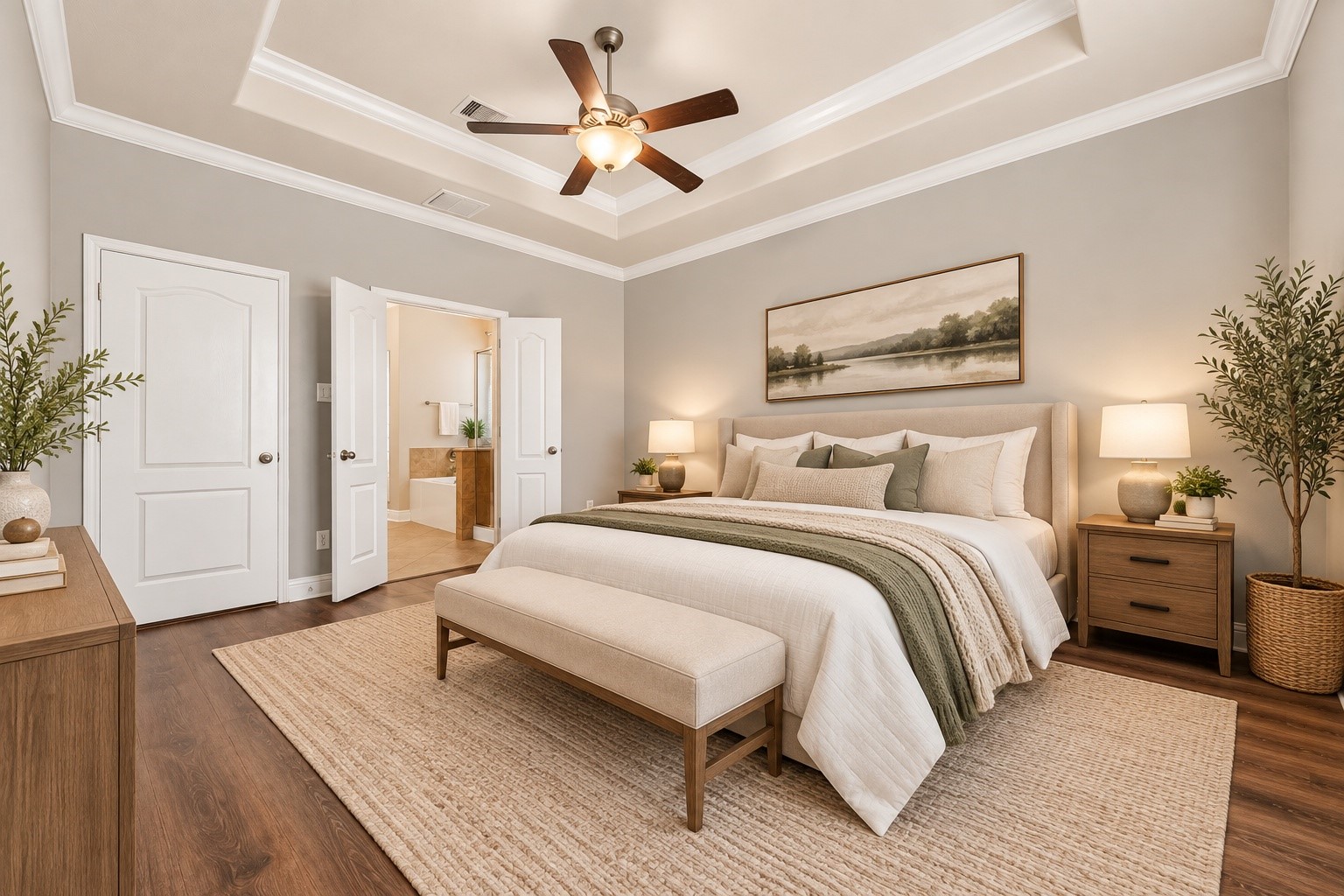 Master bedroom - virtual staging
