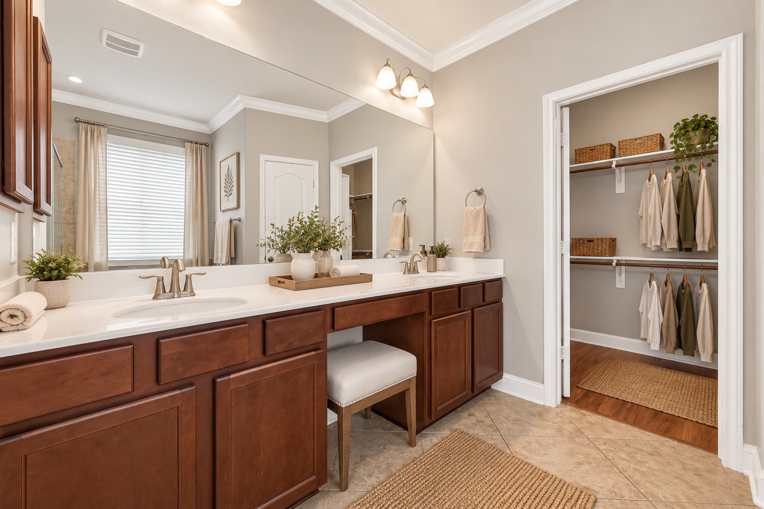 Master bath - virtual staging
