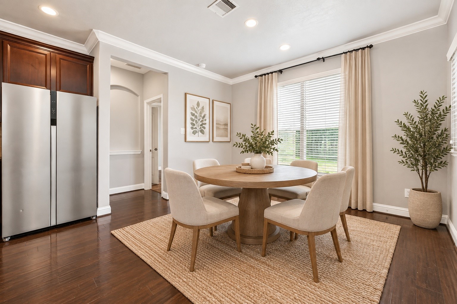 Breakfast area - virtual staging