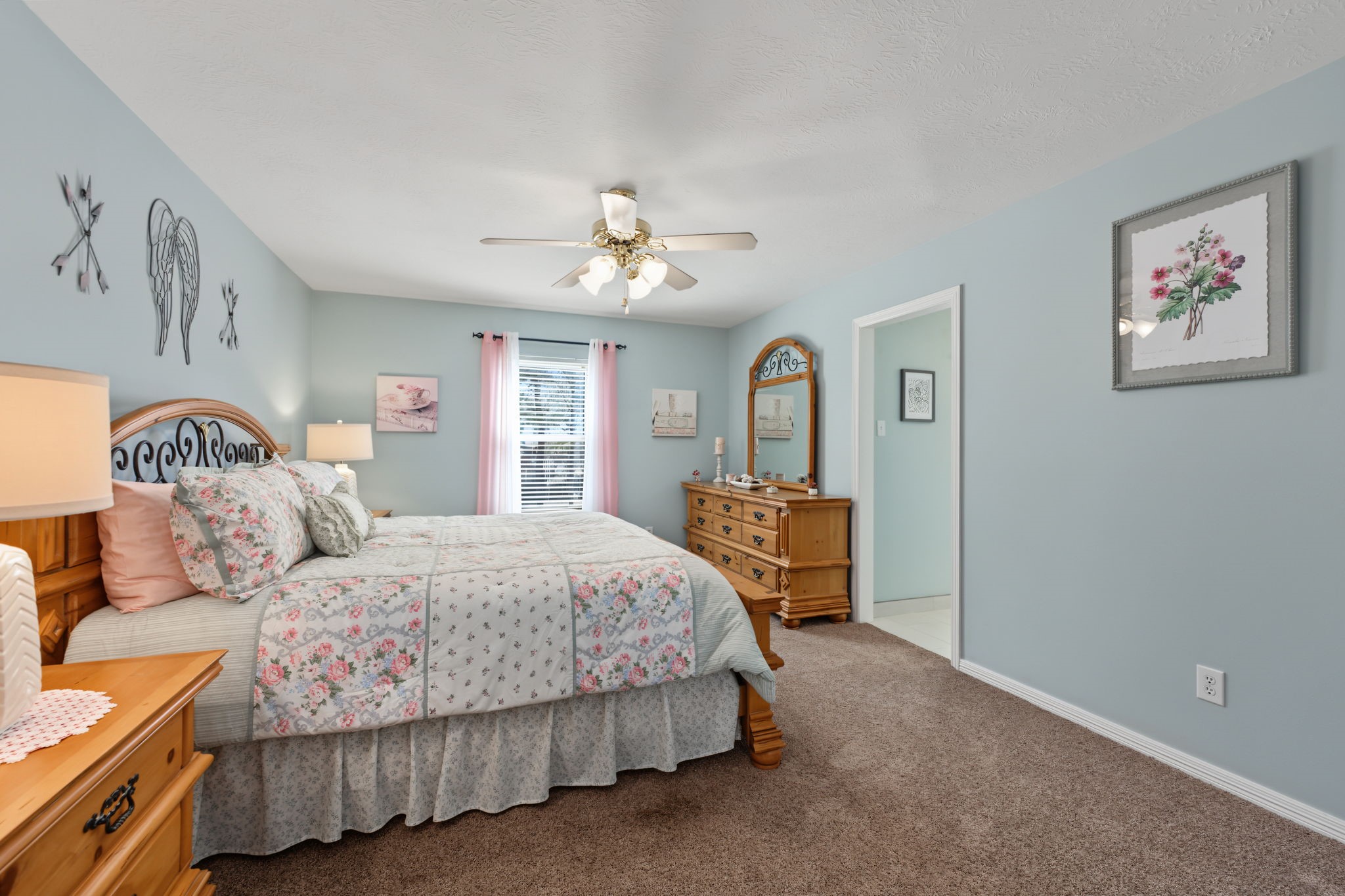 Bedroom #2 is the size of a Primary Bedroom at approx 17' x 12'. That is a King-sized bed!