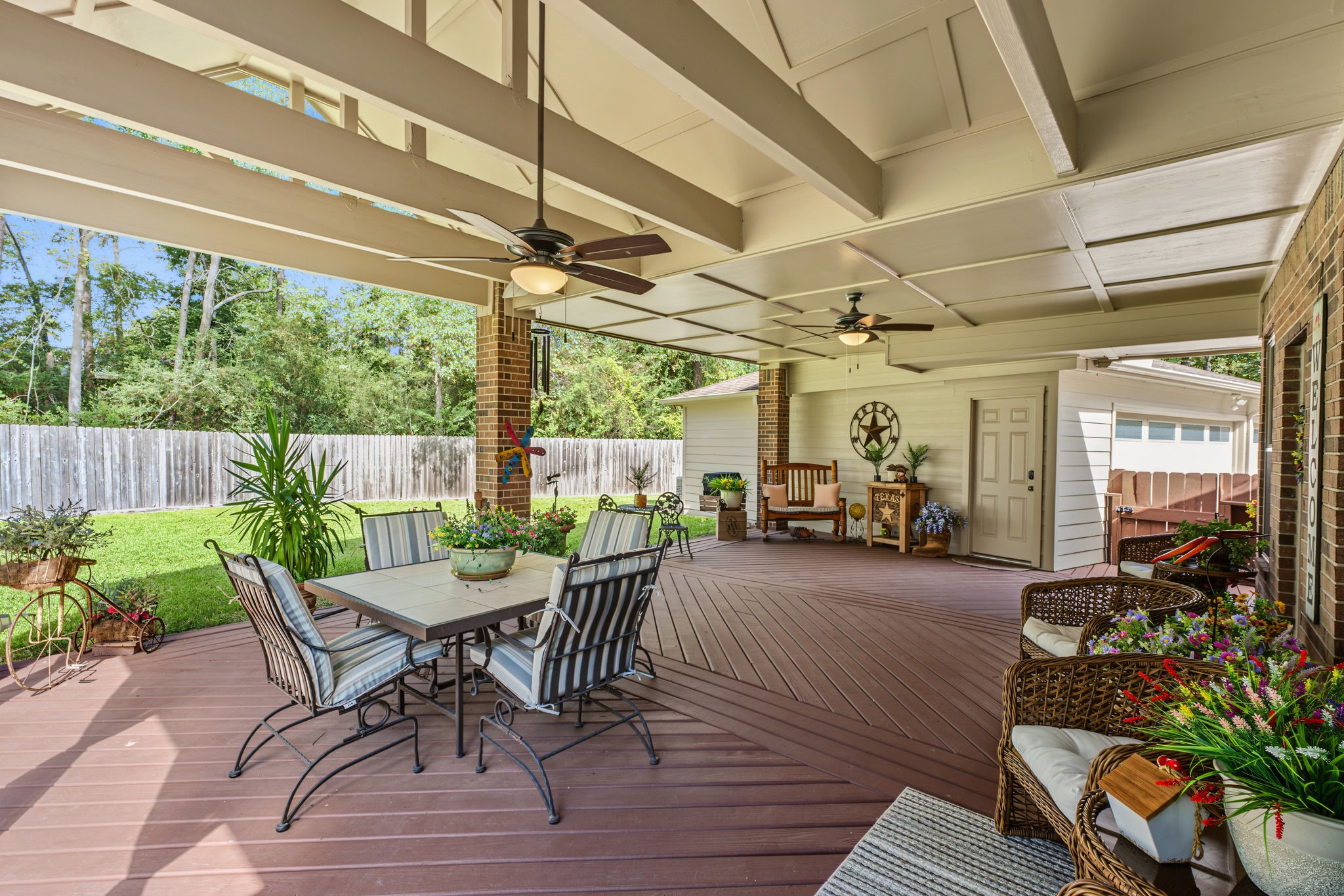 No rear neighbors looking in on your backyard space.