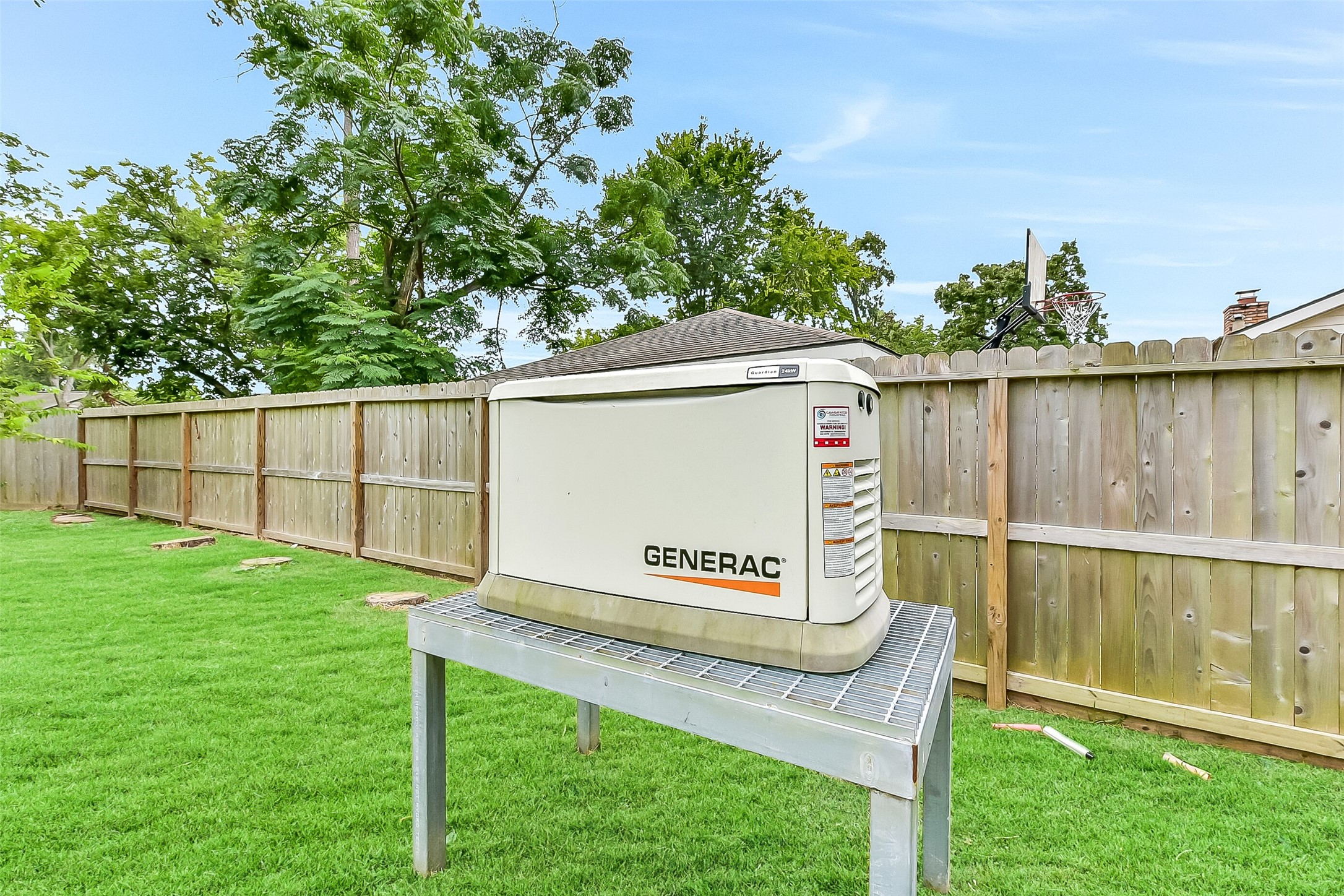 A whole-home Generac backup generator provides peace of mind with reliable backup power.