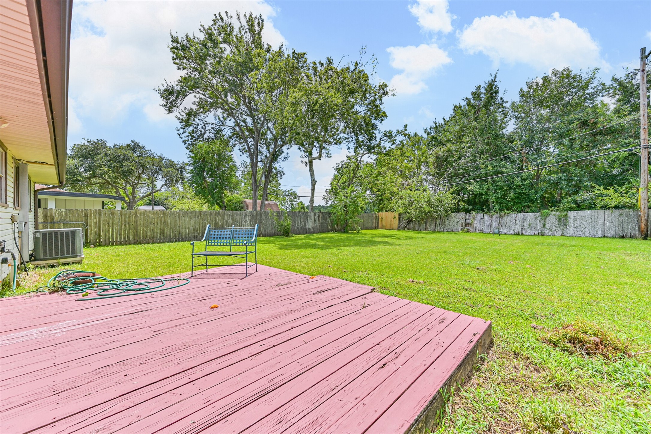 Backyard deck