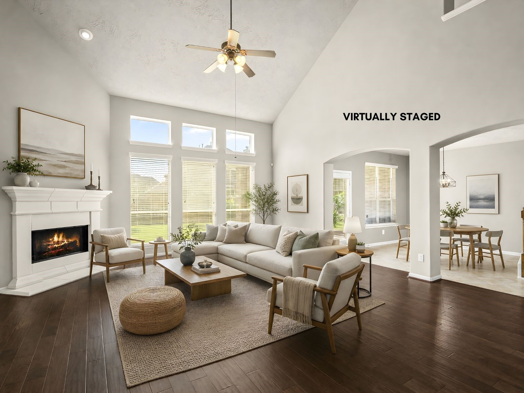 Effortless indoor living awaits as the family room opens seamlessly to a sun-drenched breakfast nook. Ideal for modern entertaining and everyday luxury alike.