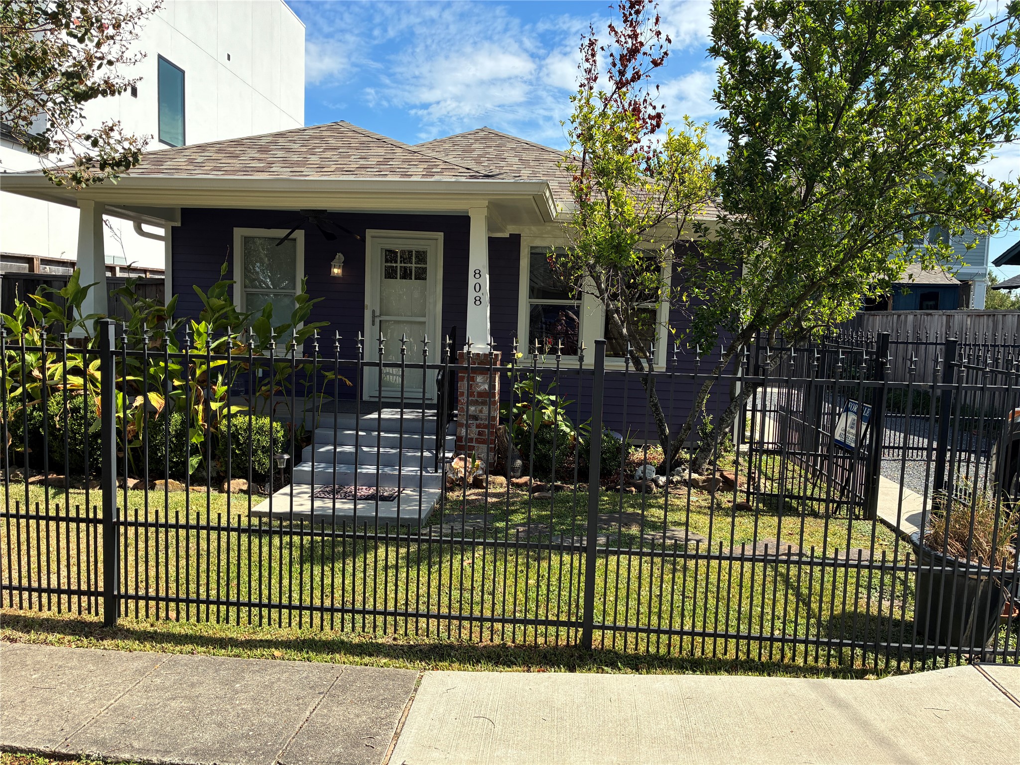 New iron fencing
