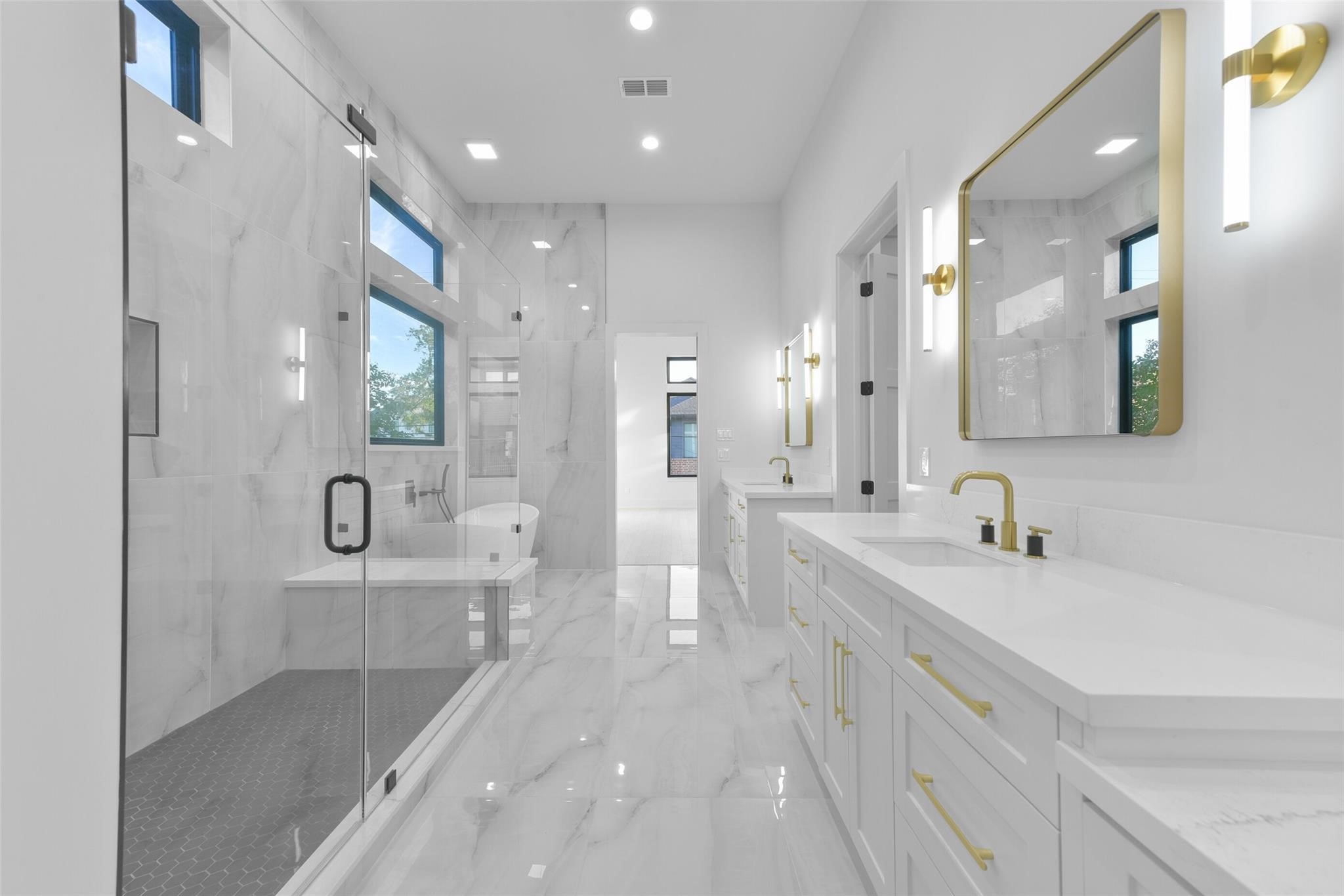 Primary Bath from a previous hoe built by Yuva Homes.