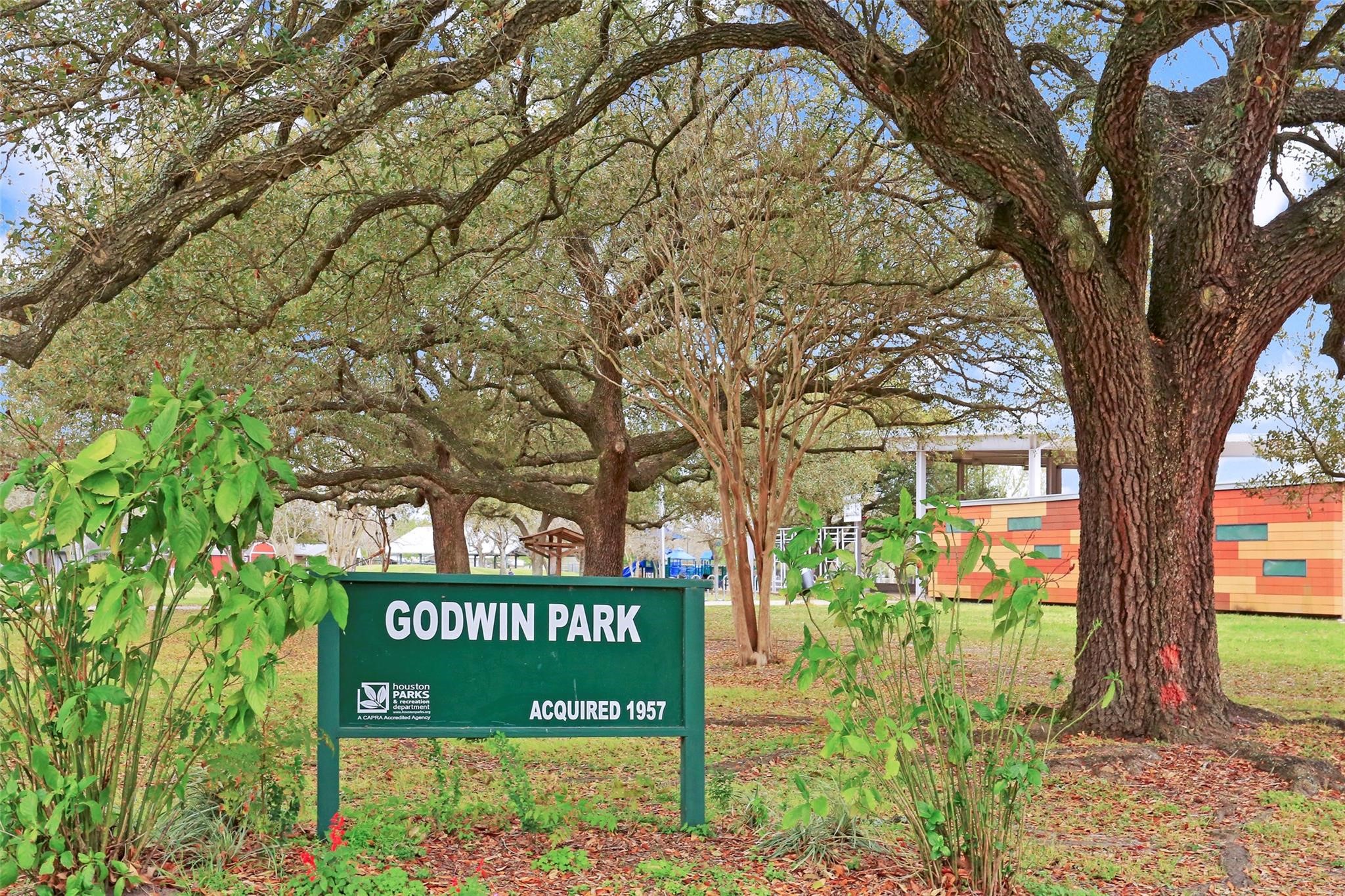 Godwin park is adjacent to Kolter and features an extensive playground, covered basketball courts, a community center and large fields for baseball or soccer.