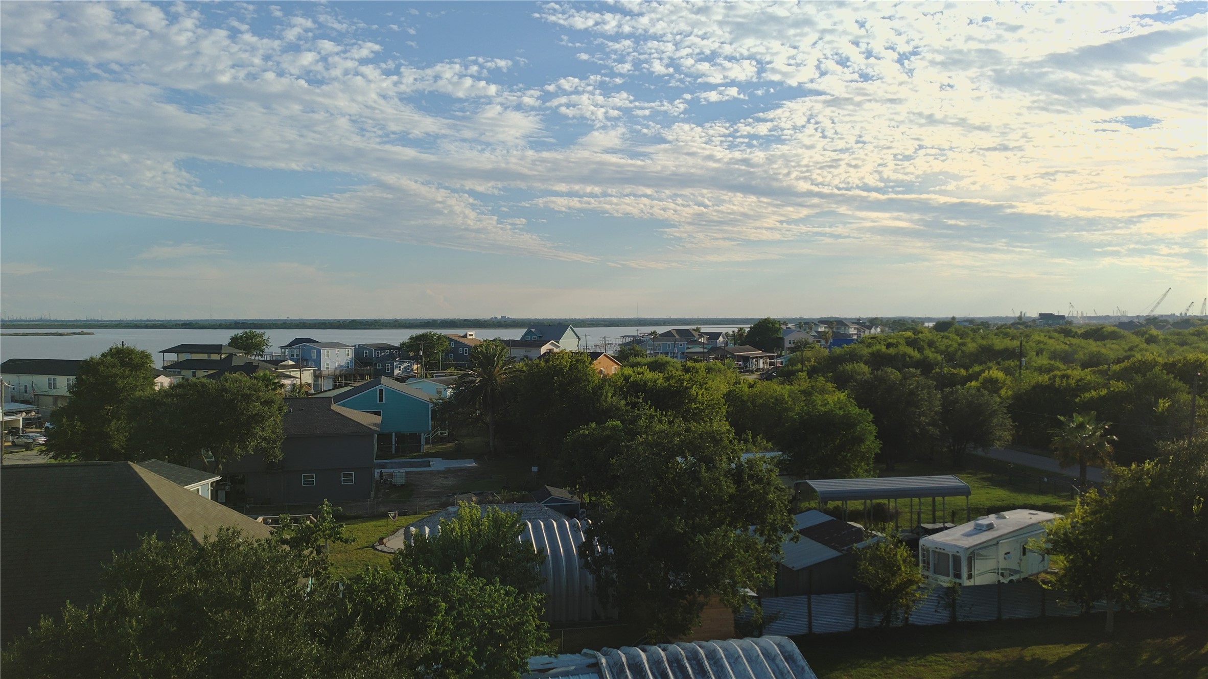 Arial veiw from the back of the lot