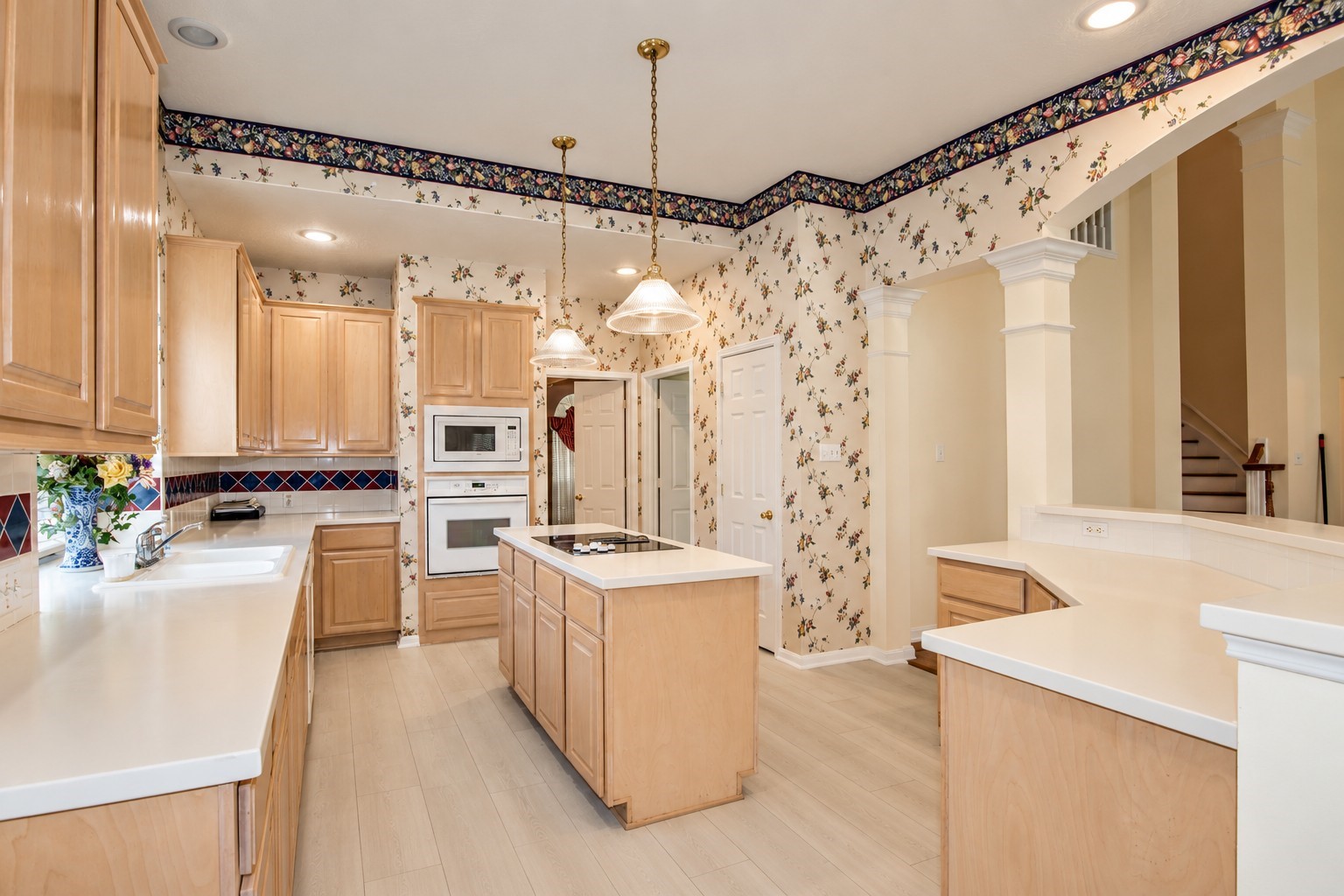 Inside the kitchen