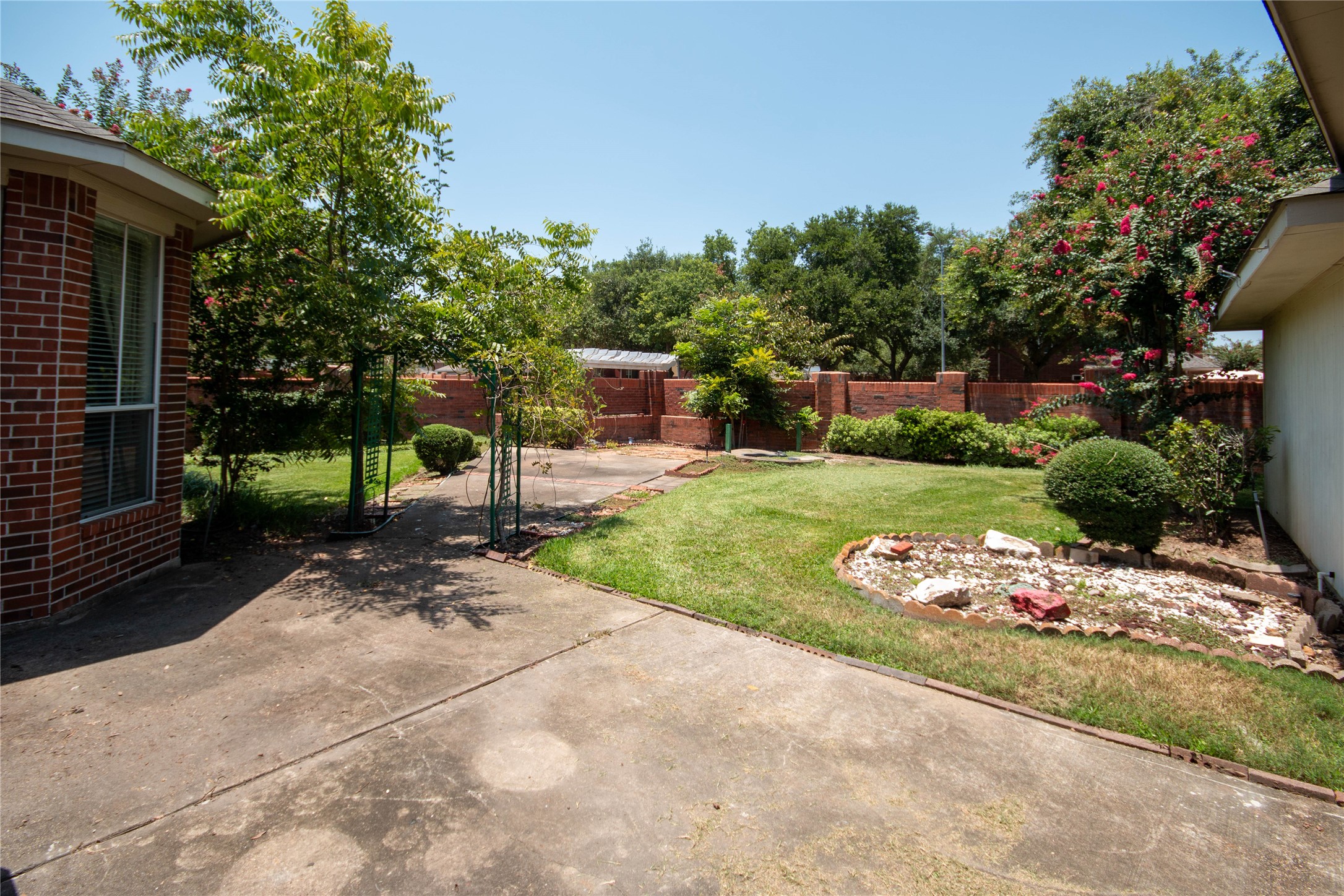 This Back yard has loads
of potential